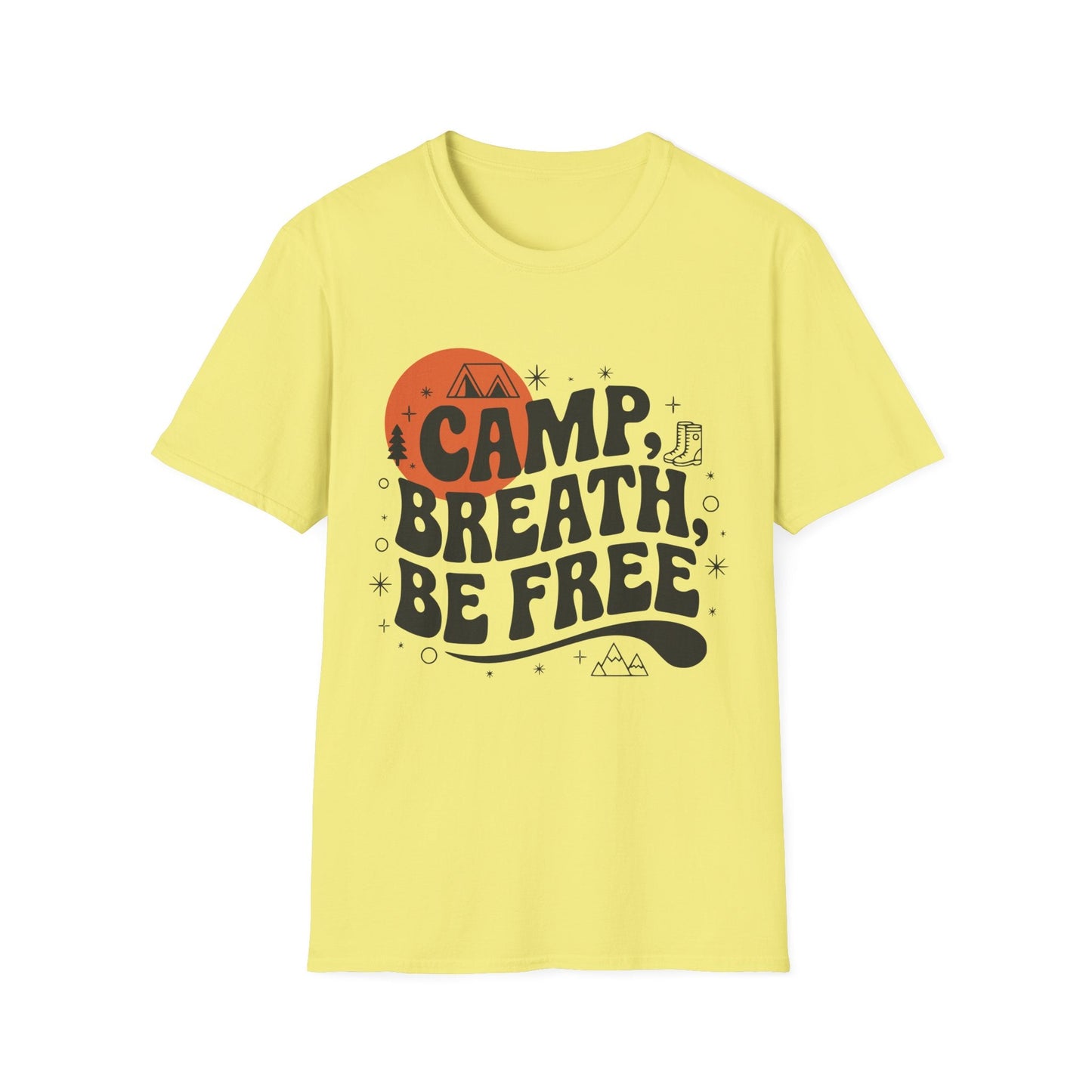 Camp Breath Be Free, Hikers T-Shirt