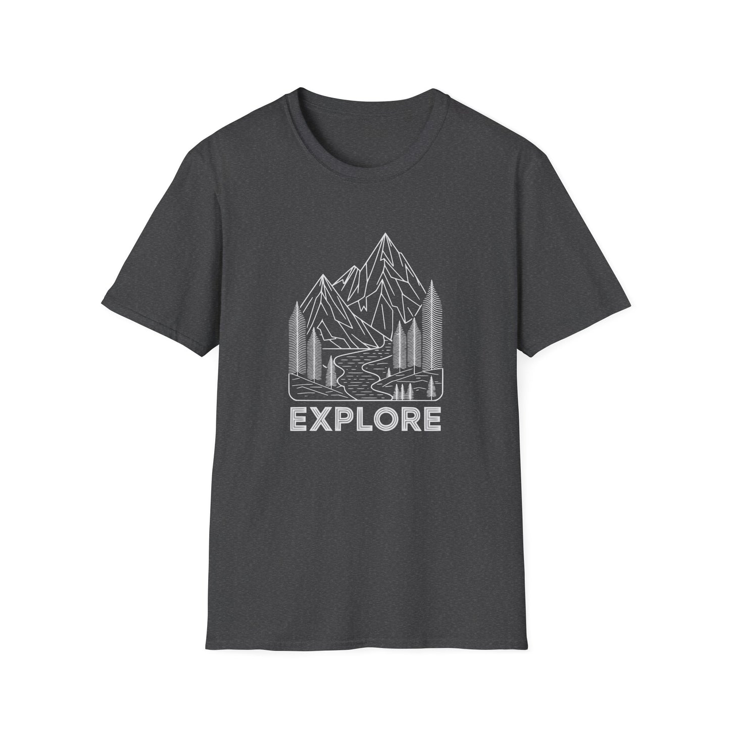 Single Line Minimalistic Explore Design, Hikers T-Shirt