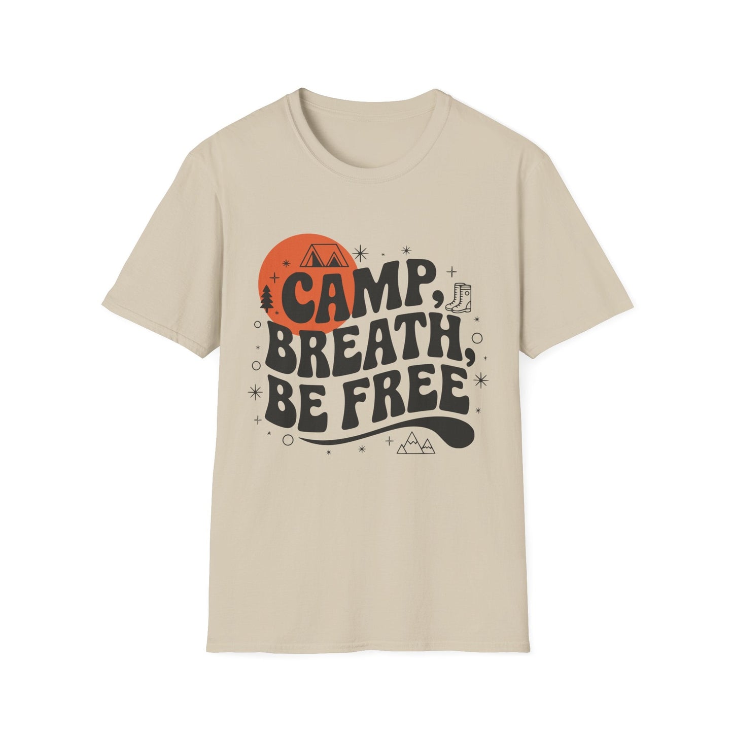 Camp Breath Be Free, Hikers T-Shirt