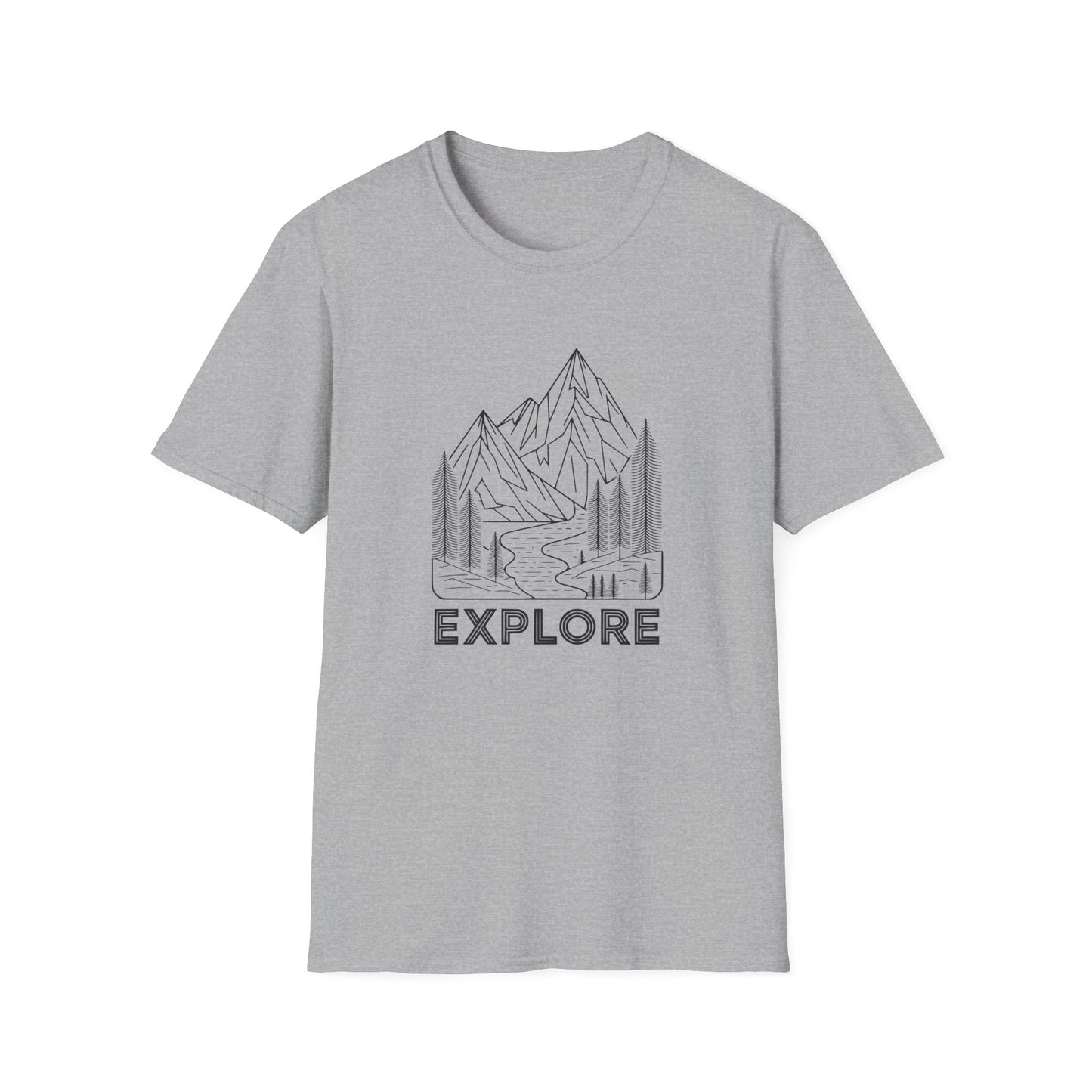 Single Line Minimalistic Explore Design, Hikers T-Shirt
