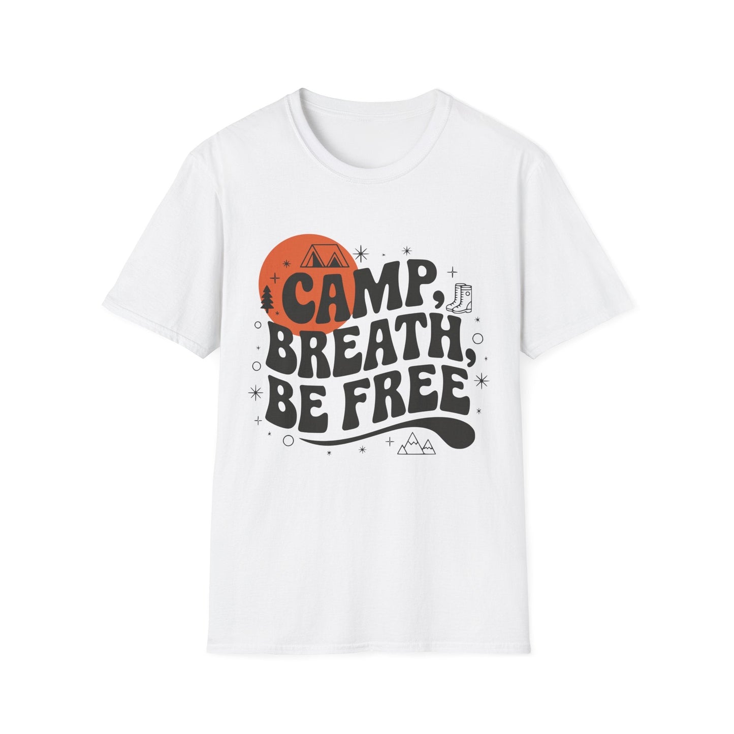 Camp Breath Be Free, Hikers T-Shirt