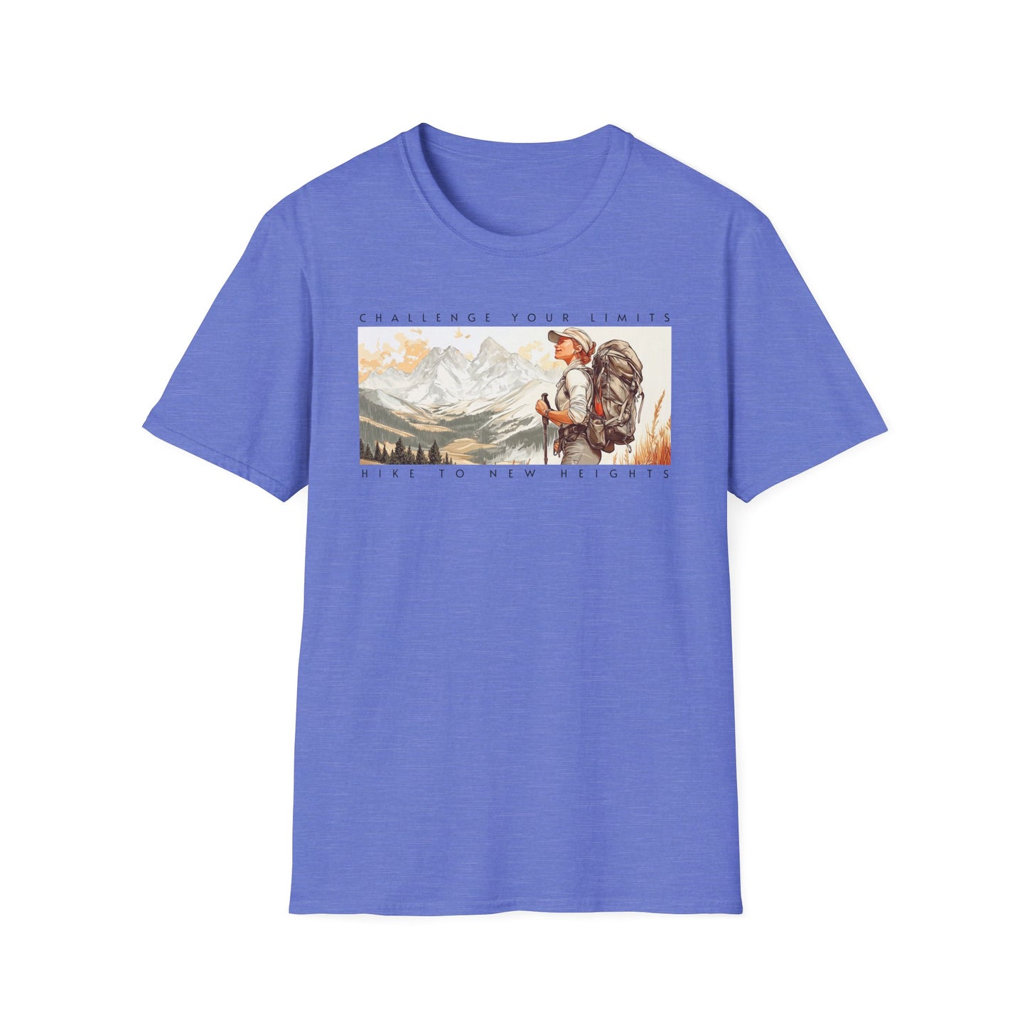 Challenge Your Limits in the Mountains, T-shirt for Outdoor Enthusiasts