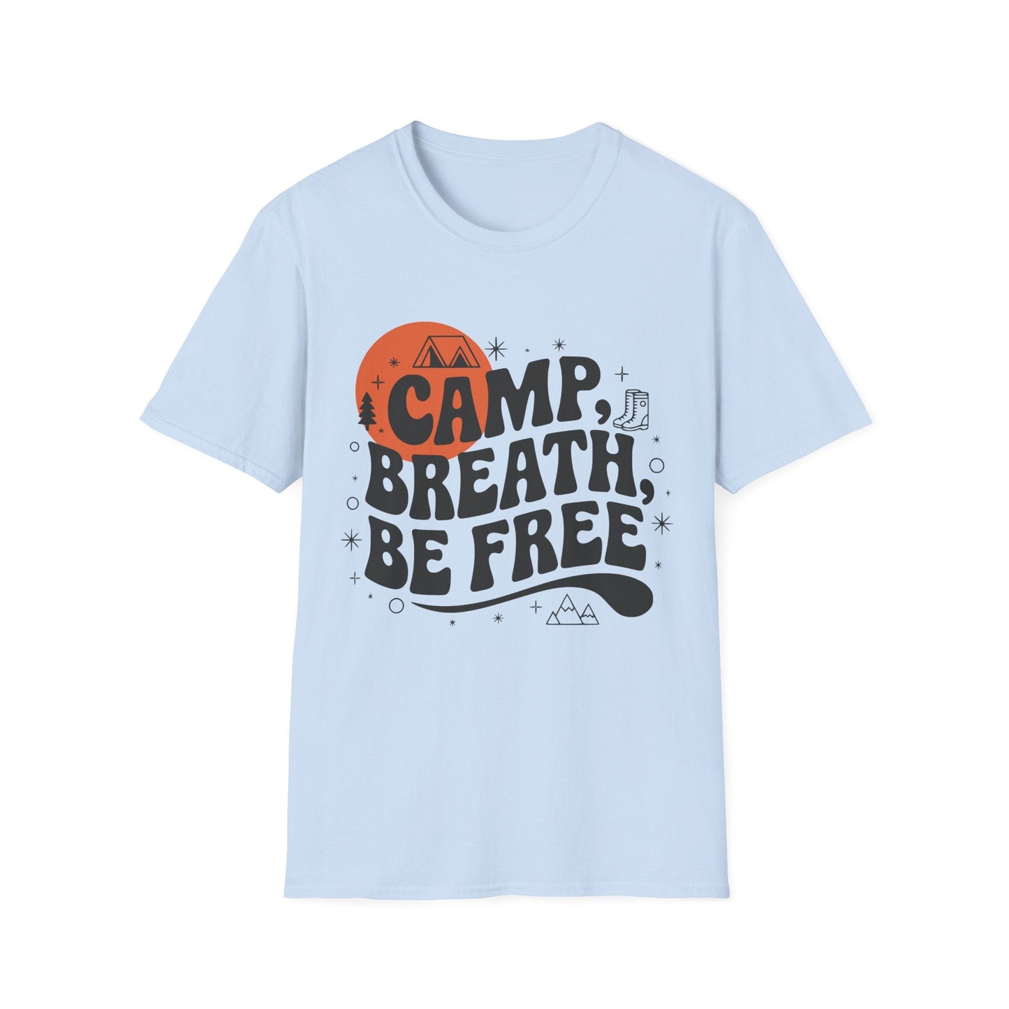 Camp Breath Be Free, Hikers T-Shirt