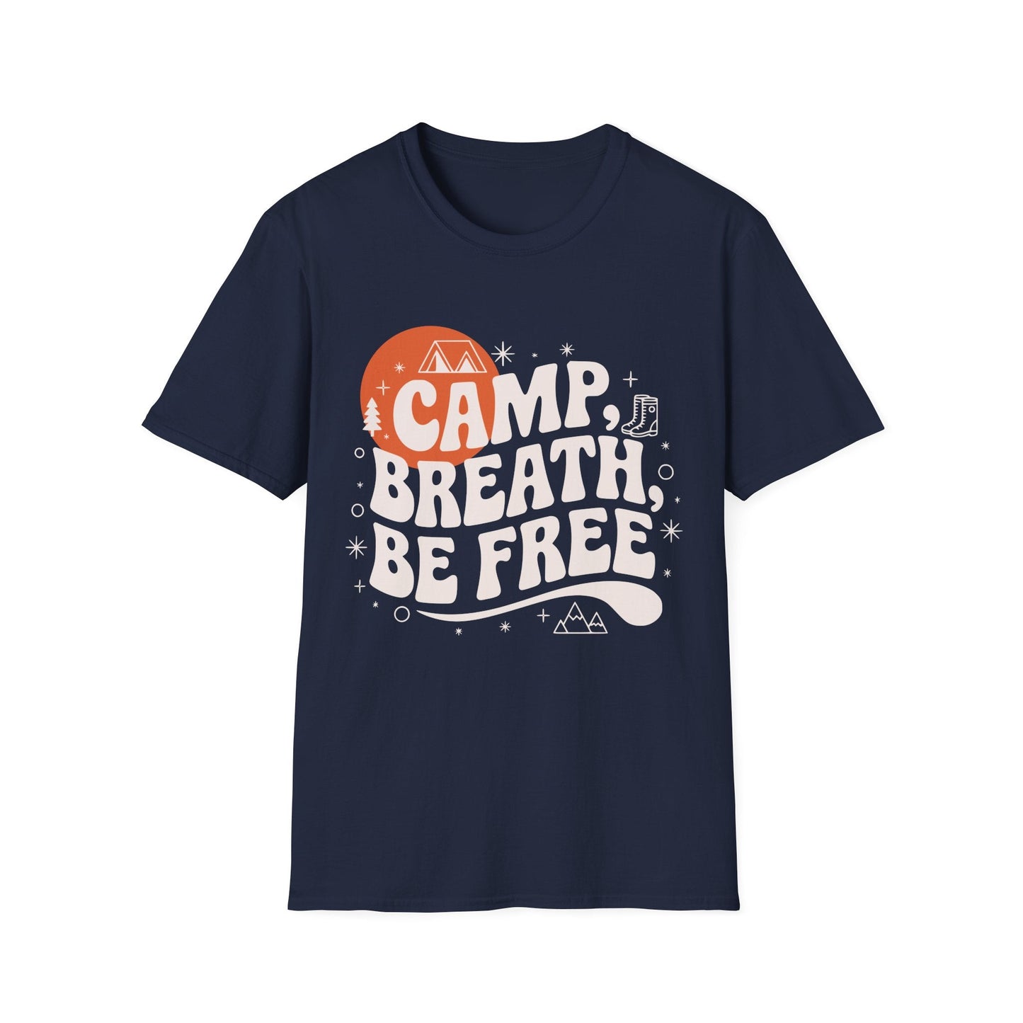 Camp Breath Be Free, Hikers T-Shirt