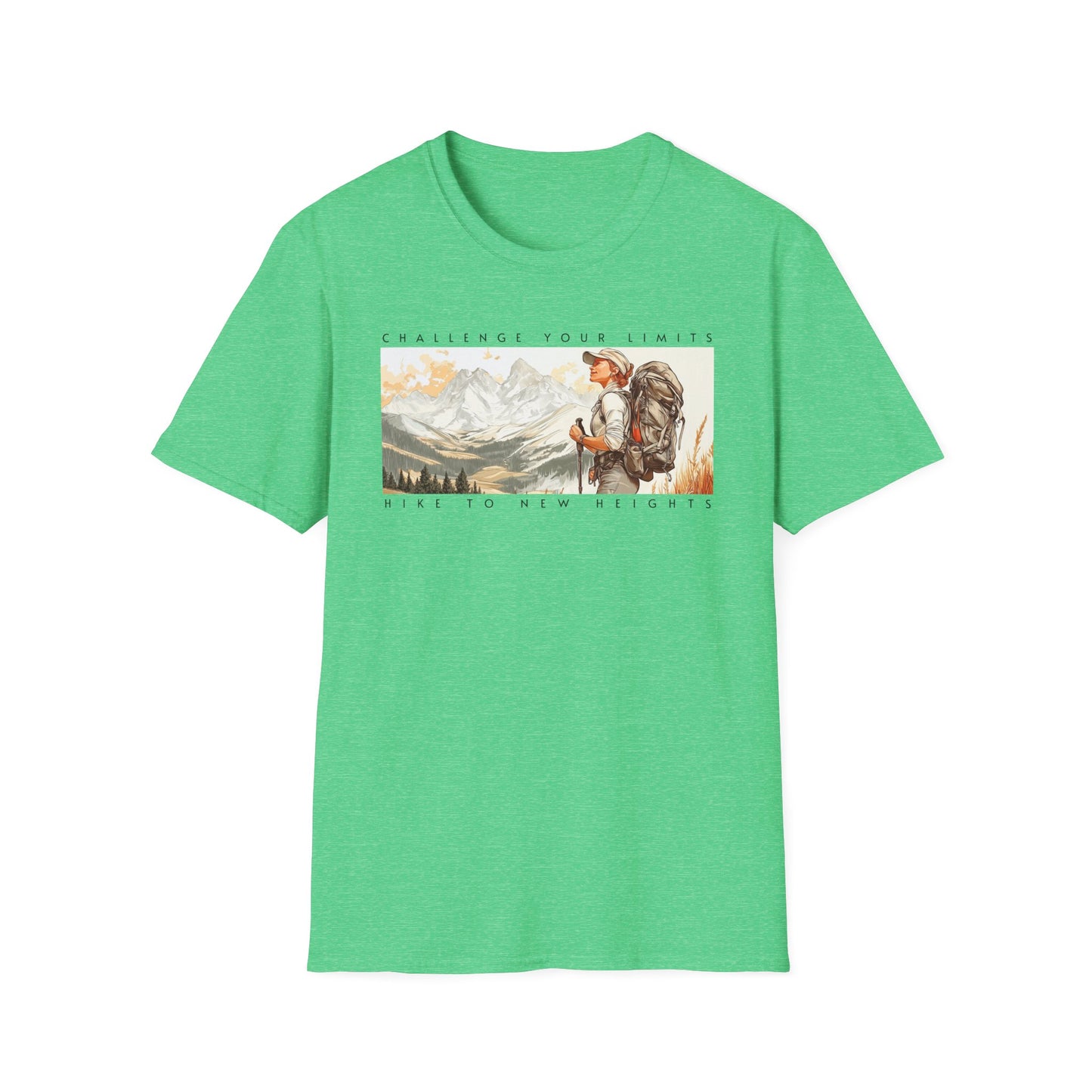 Challenge Your Limits in the Mountains, T-shirt for Outdoor Enthusiasts