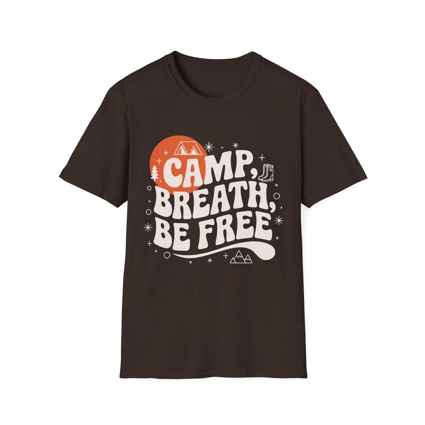 Camp Breath Be Free, Hikers T-Shirt