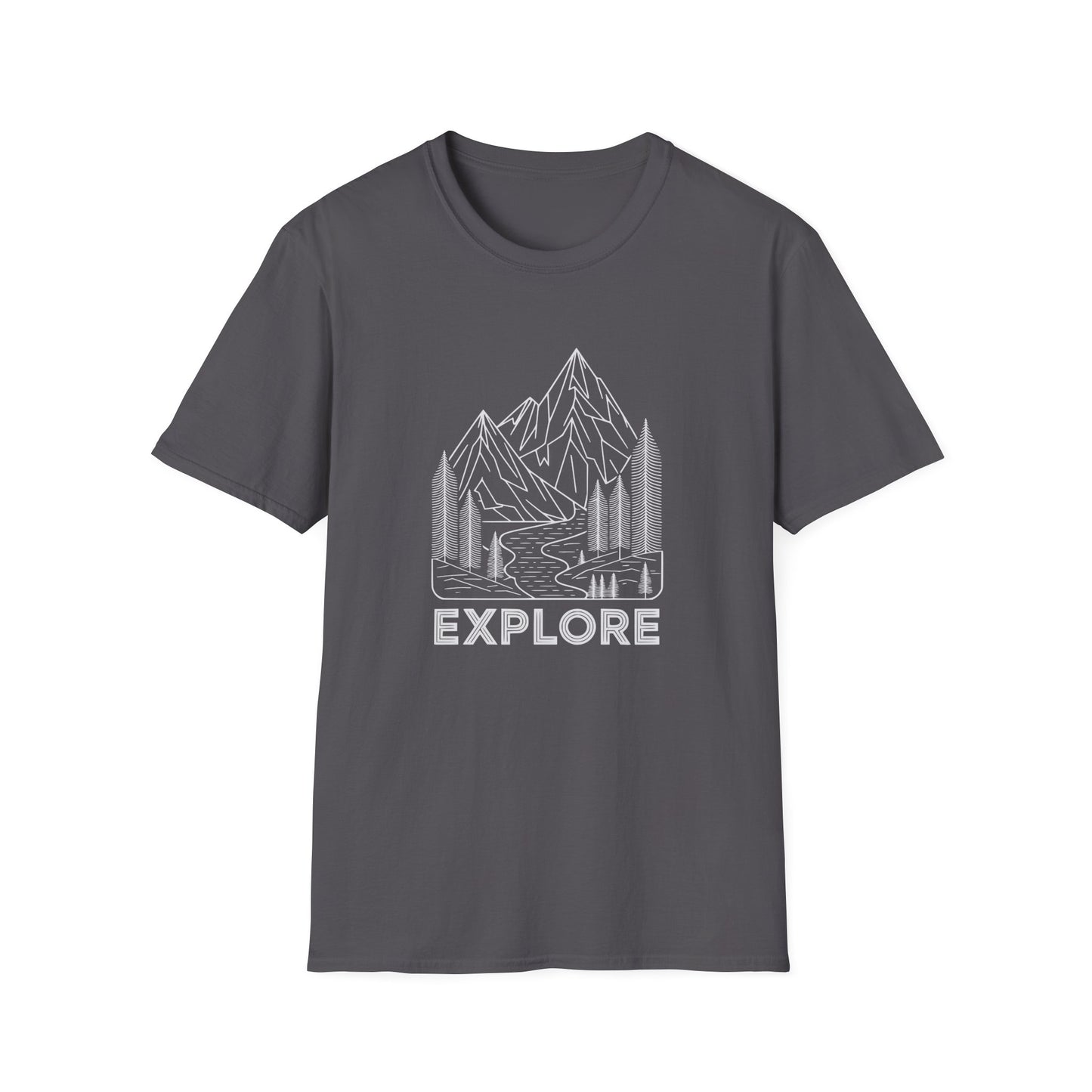 Single Line Minimalistic Explore Design, Hikers T-Shirt
