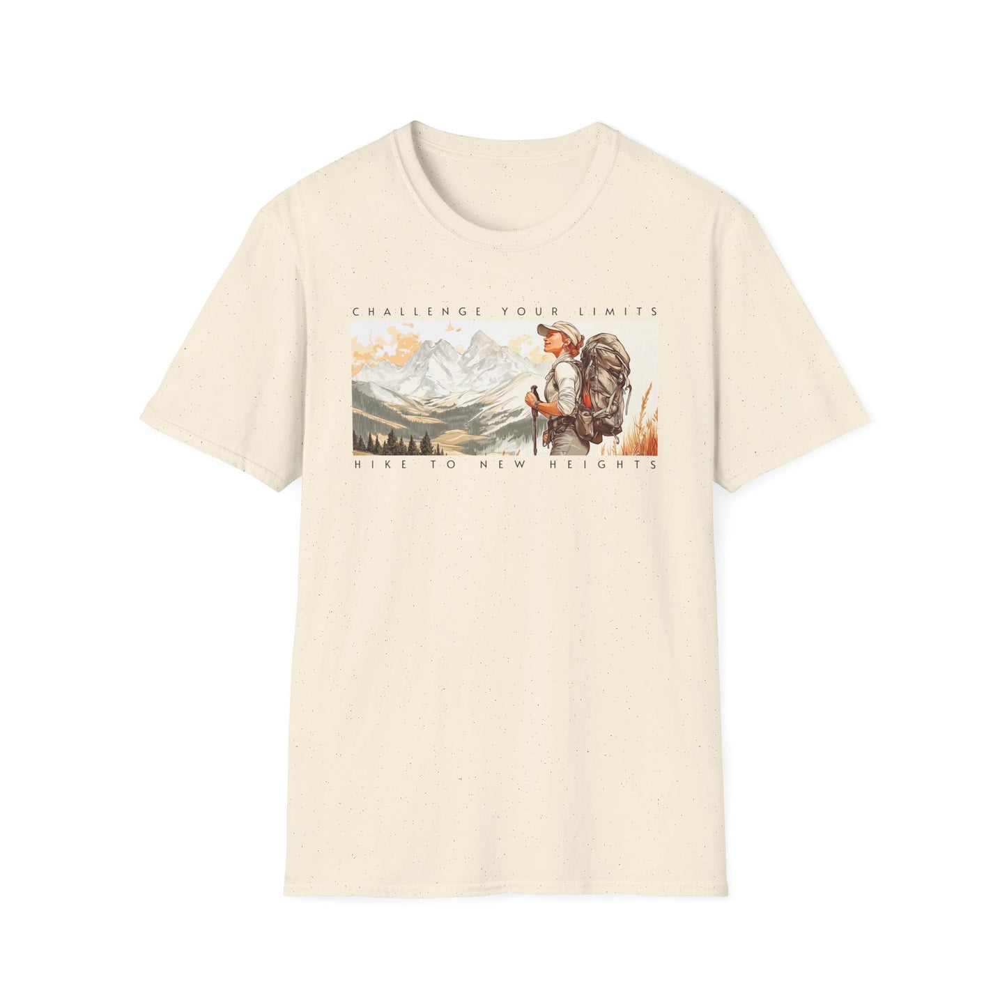 Challenge Your Limits in the Mountains, T-shirt for Outdoor Enthusiasts