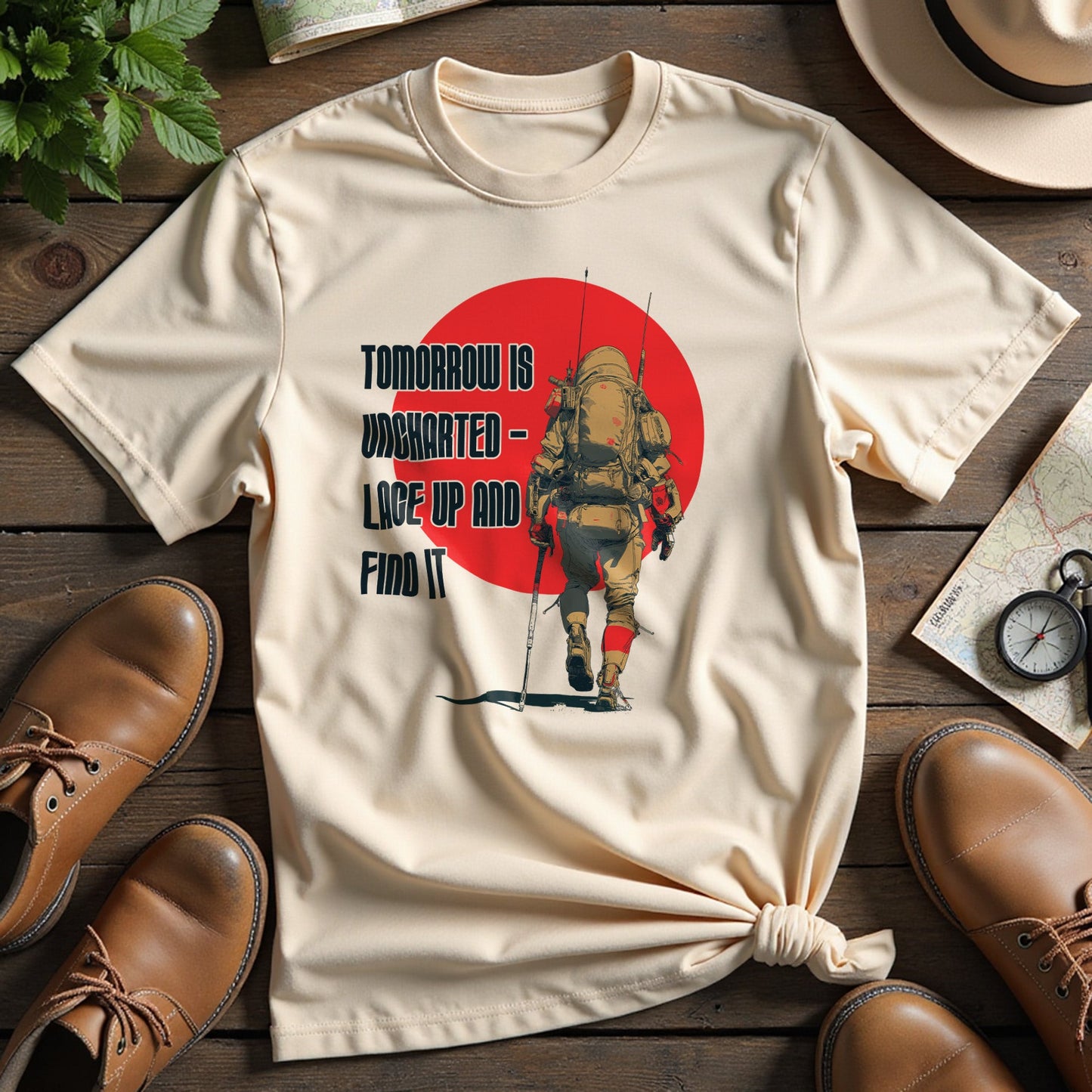 Futuristic Hiker T-Shirt - Trailblaze Shirts