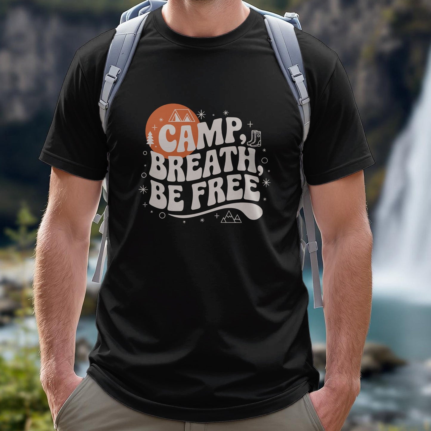 Camp Breath Be Free, Hikers T-Shirt