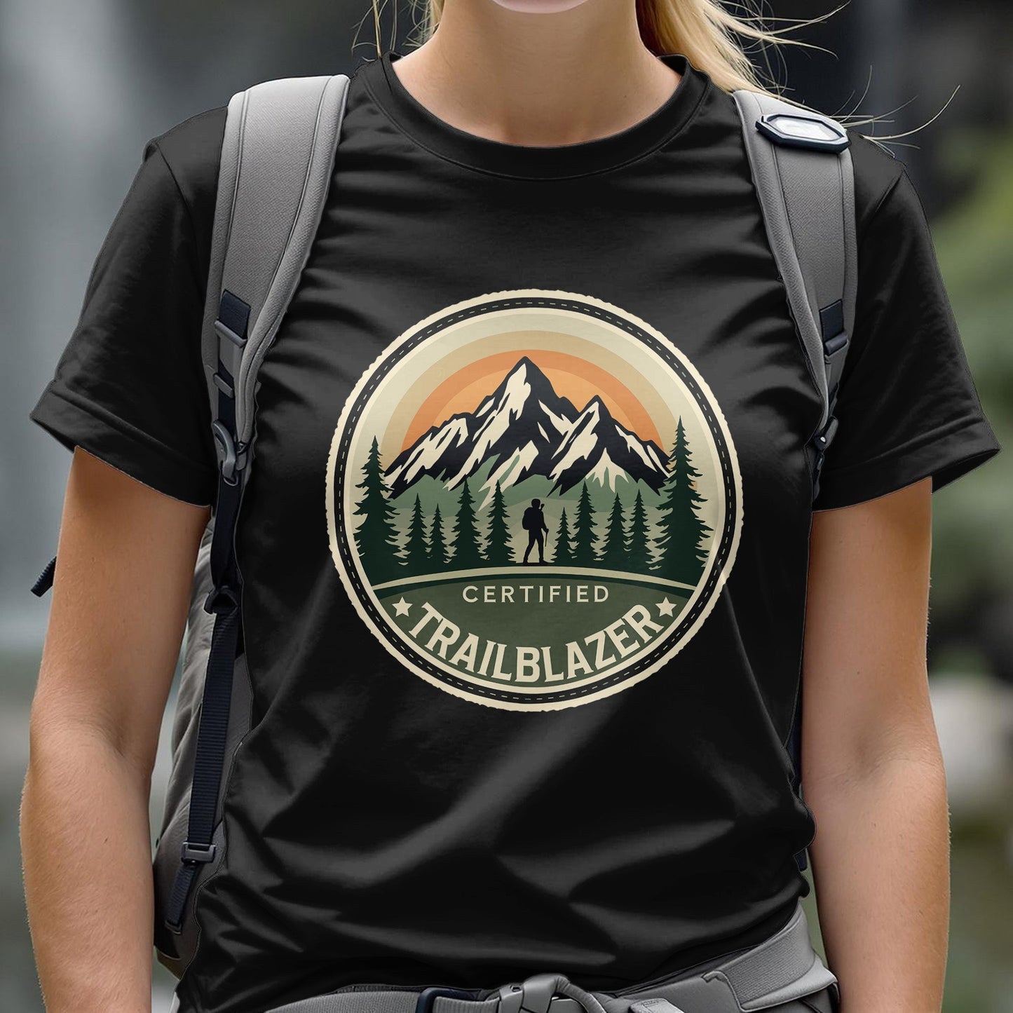 Round Badge Certified Trailblazer T-Shirt - Trailblaze Shirts