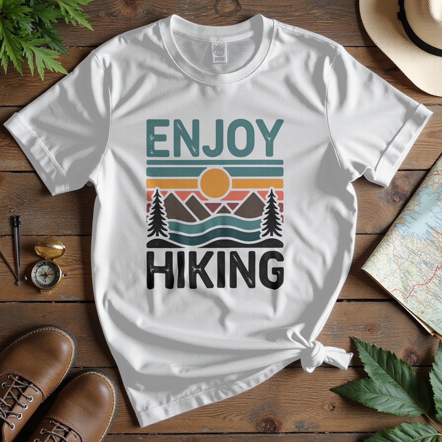 Minimalist Enjoy Hiking Hikers T-Shirt