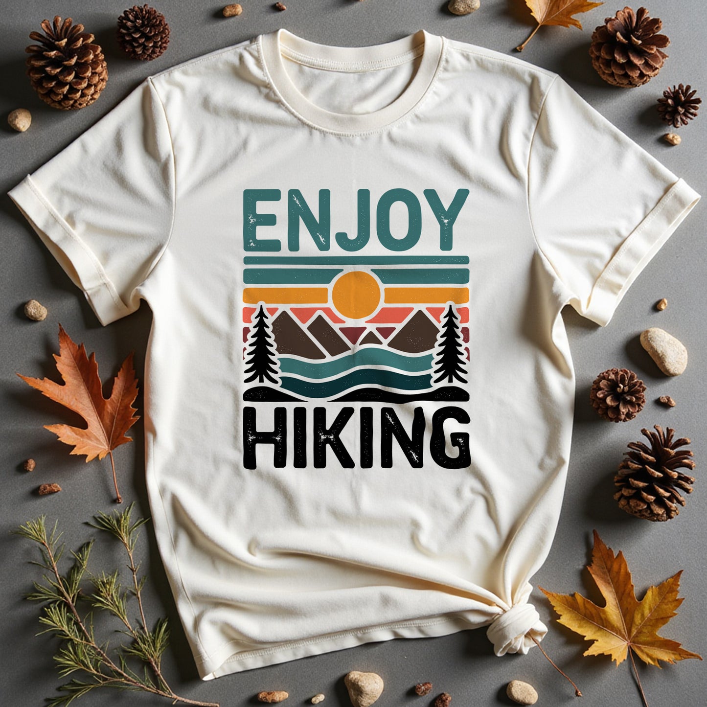 Minimalist Enjoy Hiking Hikers T-Shirt