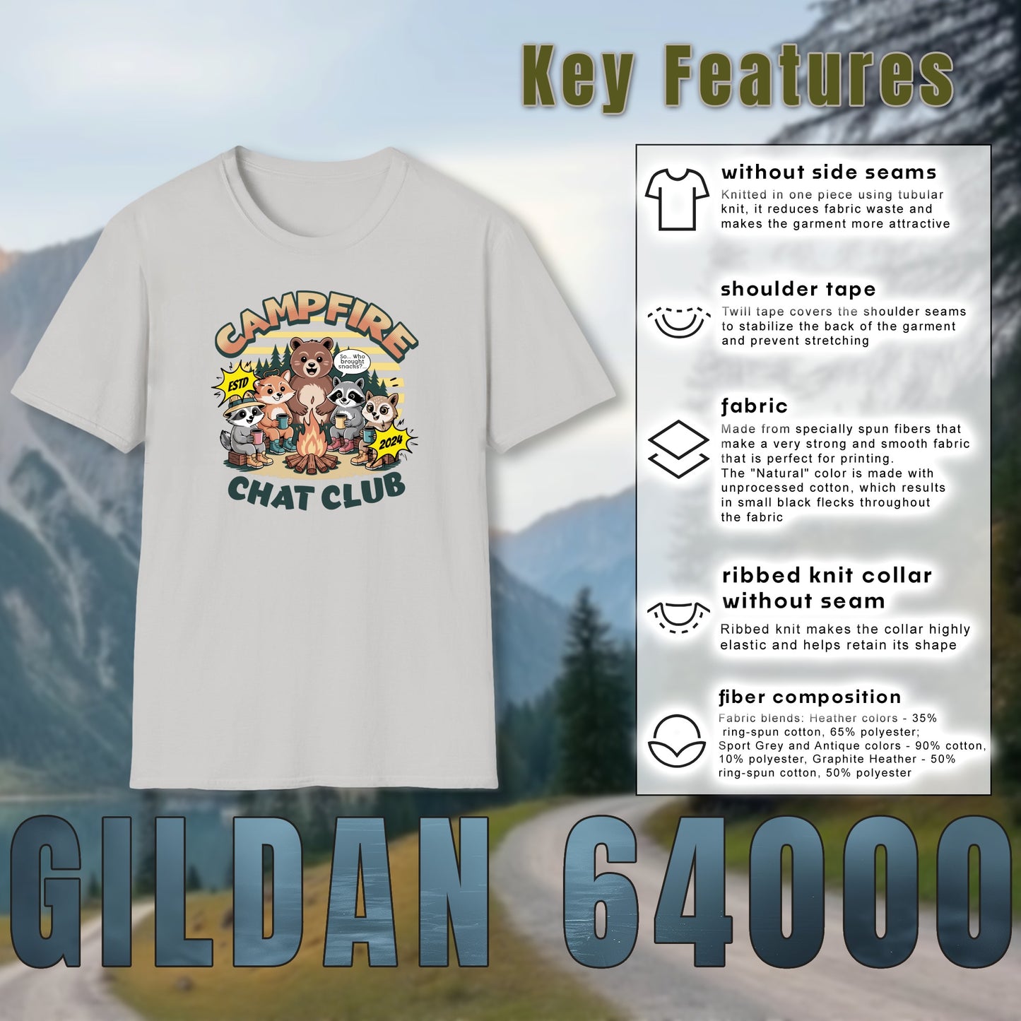 Campfire Chat Club T-Shirt - Trailblaze Shirts
