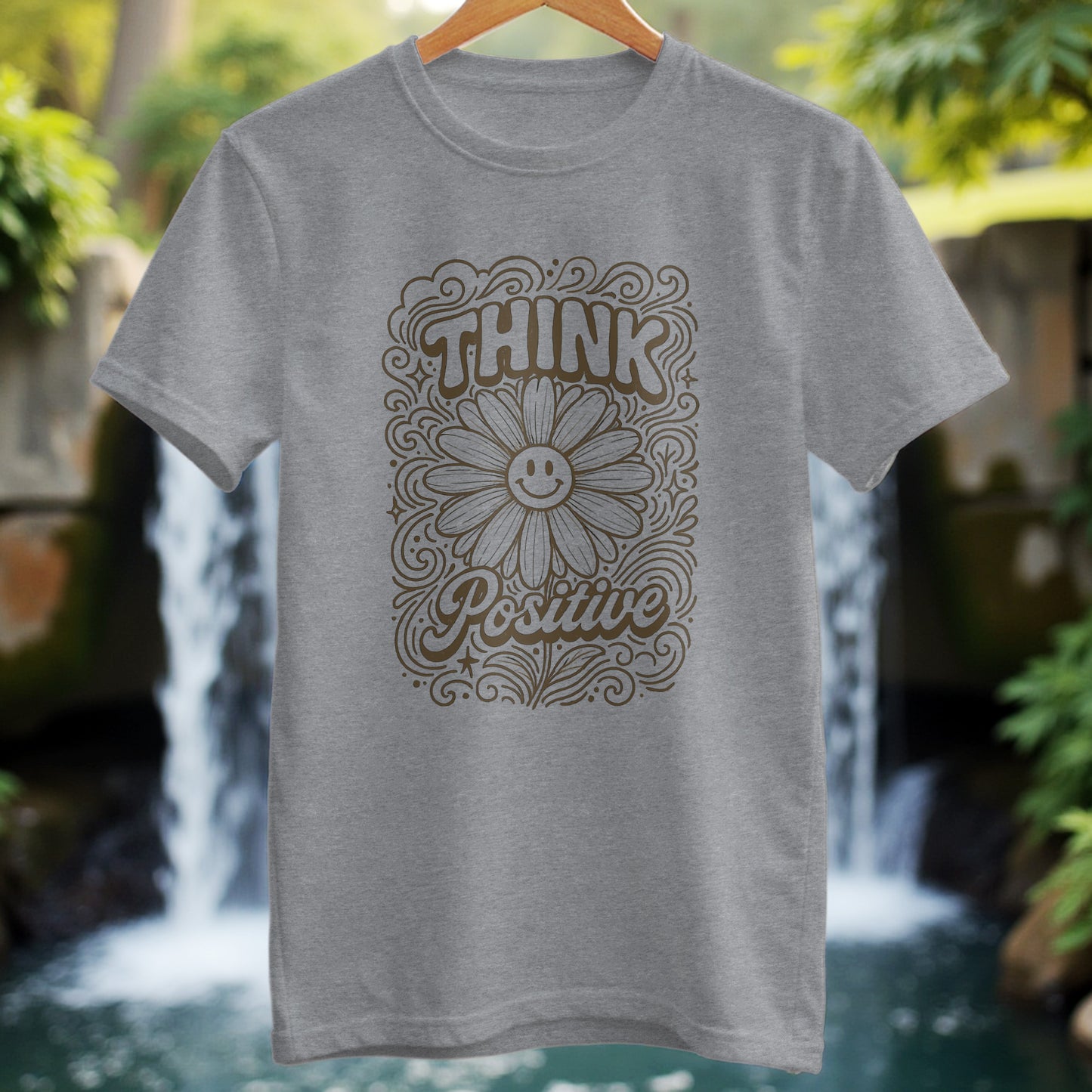 Think Positive Retro T-Shirt - Trailblaze Shirts