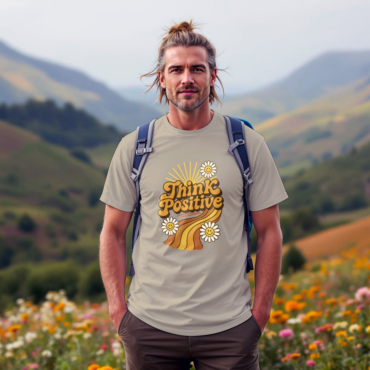 Think Positive 60s T-Shirt - Trailblaze Shirts