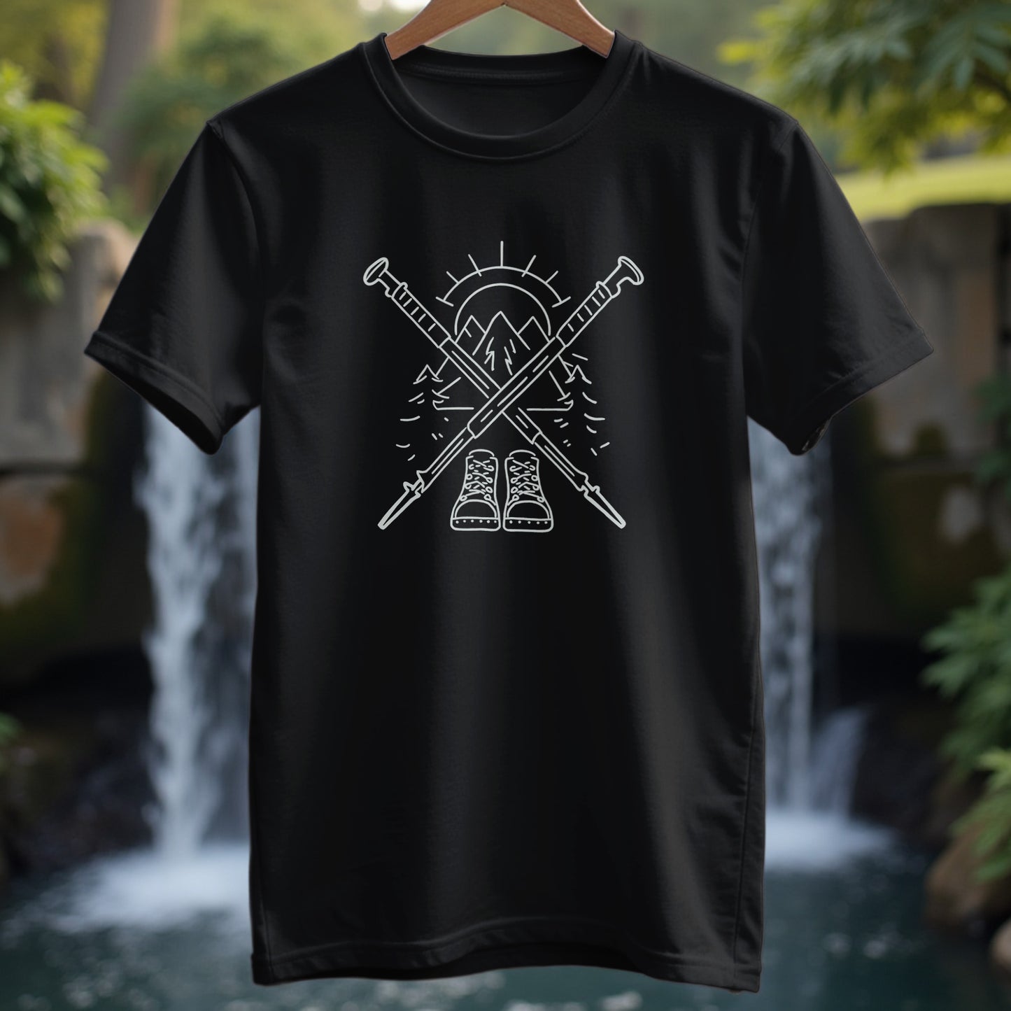 Walking Poles T-Shirt - Trailblaze Shirts