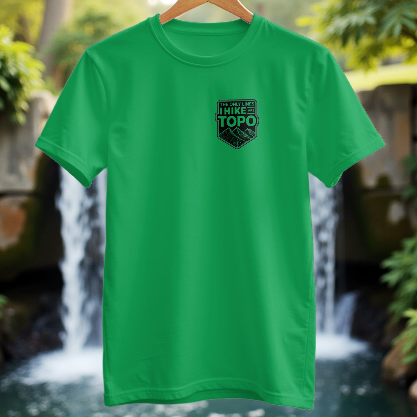 I Hike Topo Lines T-Shirt - Trailblaze Shirts