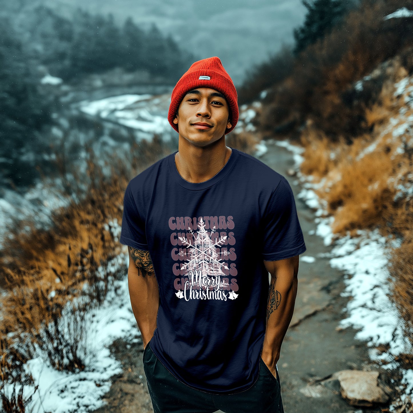 Snowflake Christmas Trails T-Shirt