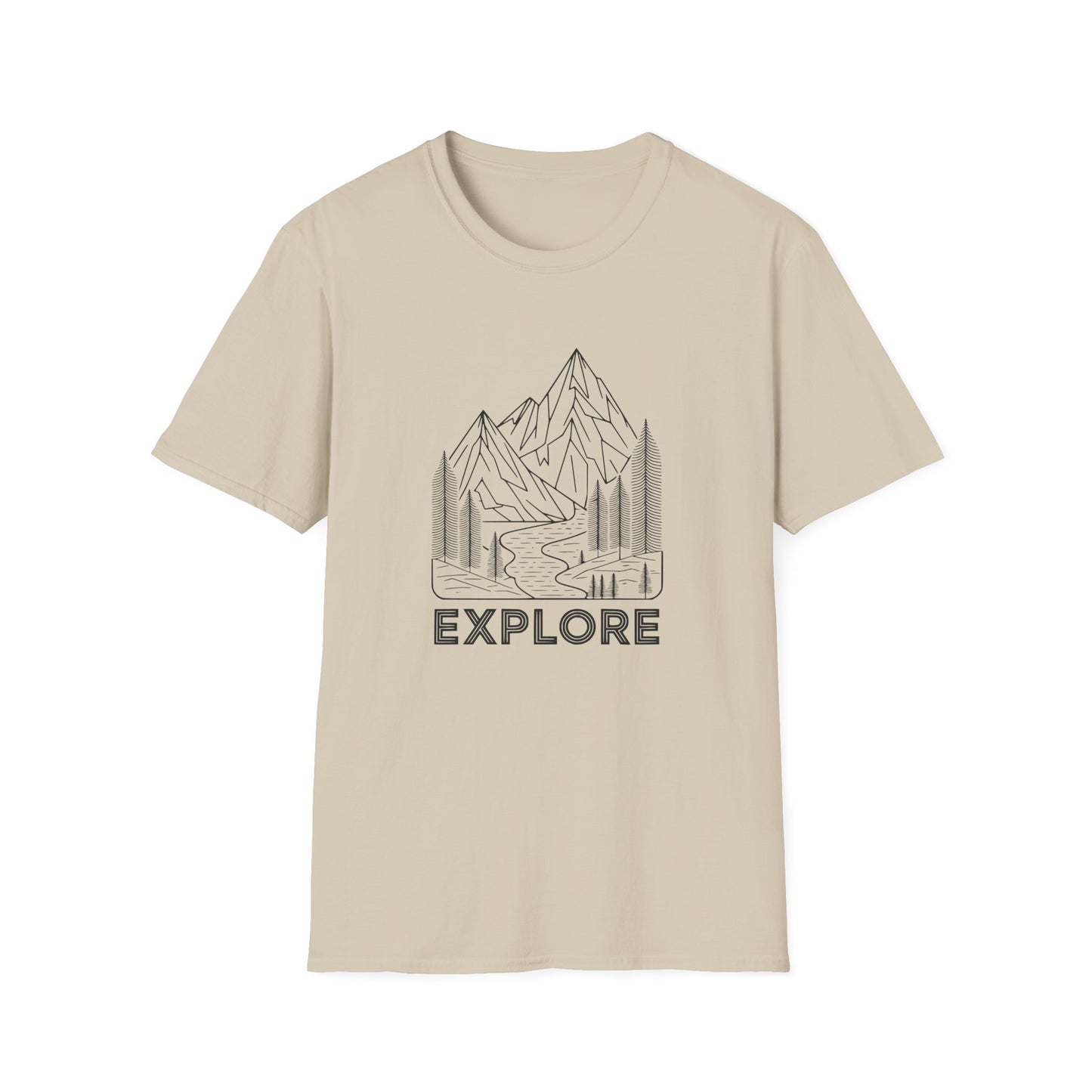 Single Line Minimalistic Explore Design, Hikers T-Shirt