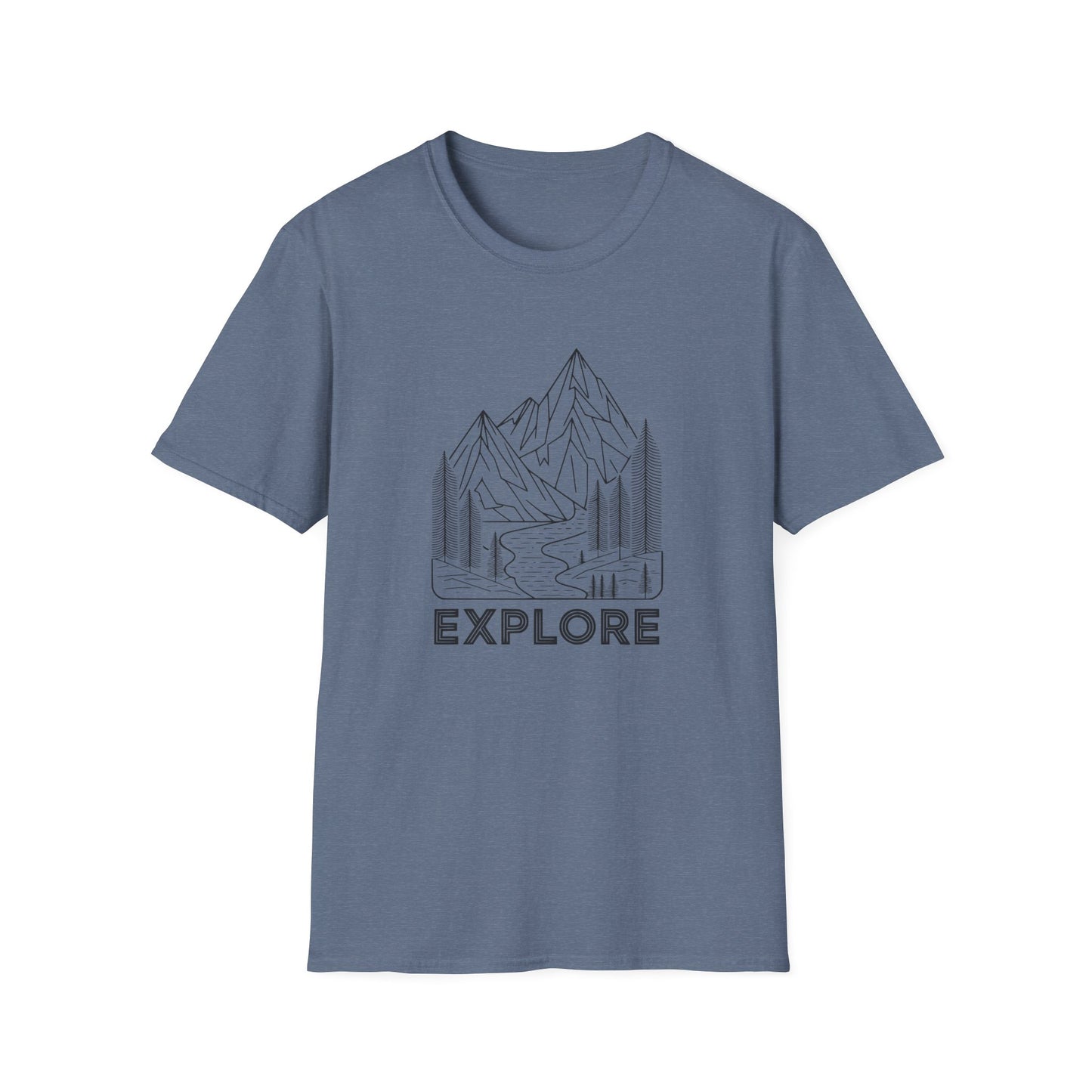 Single Line Minimalistic Explore Design, Hikers T-Shirt