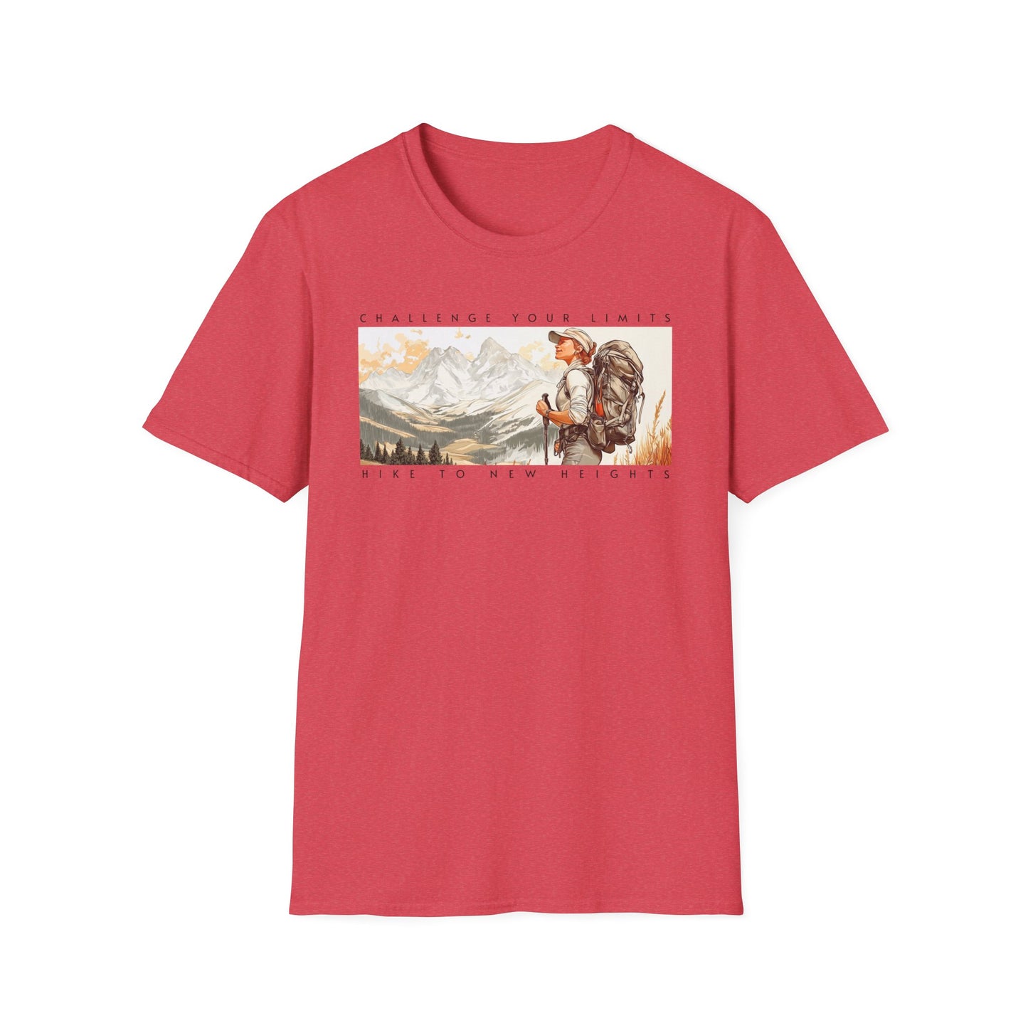 Challenge Your Limits in the Mountains, T-shirt for Outdoor Enthusiasts
