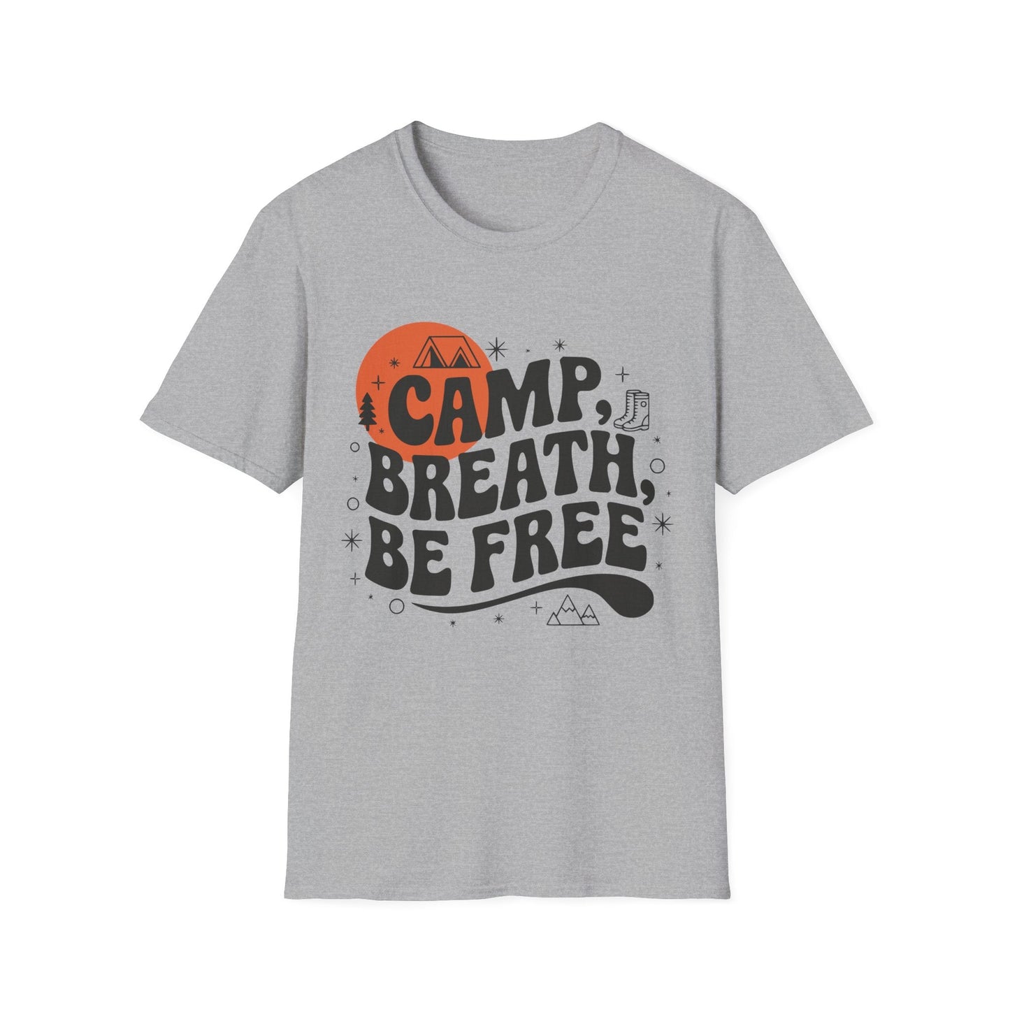 Camp Breath Be Free, Hikers T-Shirt