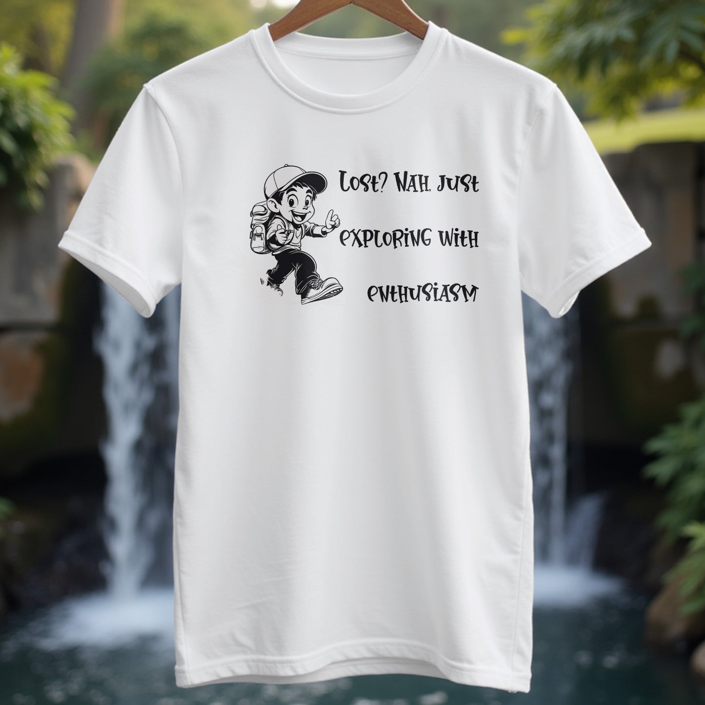 Explore With Enthusiasm T-shirt - Trailblaze Shirts
