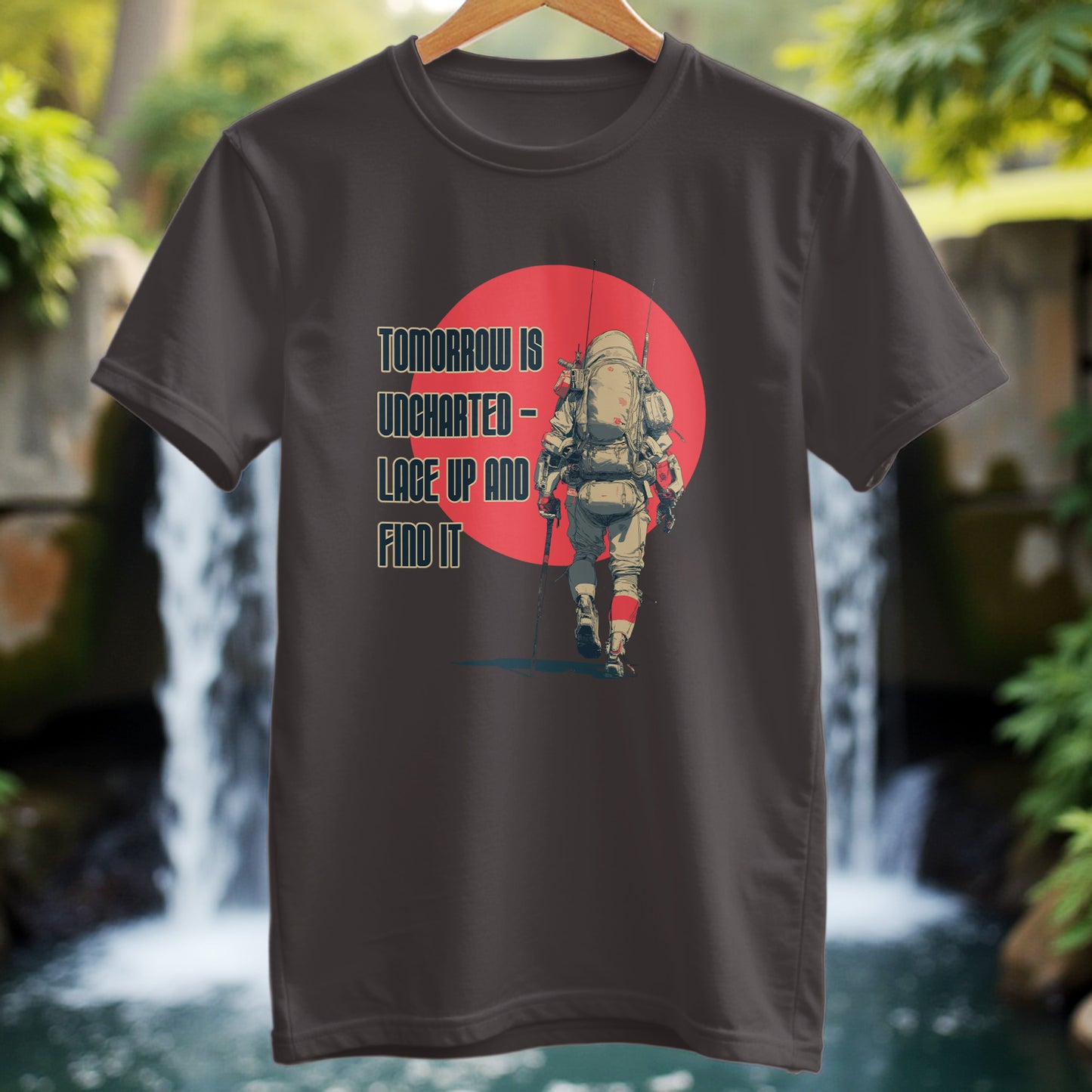 Futuristic Hiker T-Shirt - Trailblaze Shirts