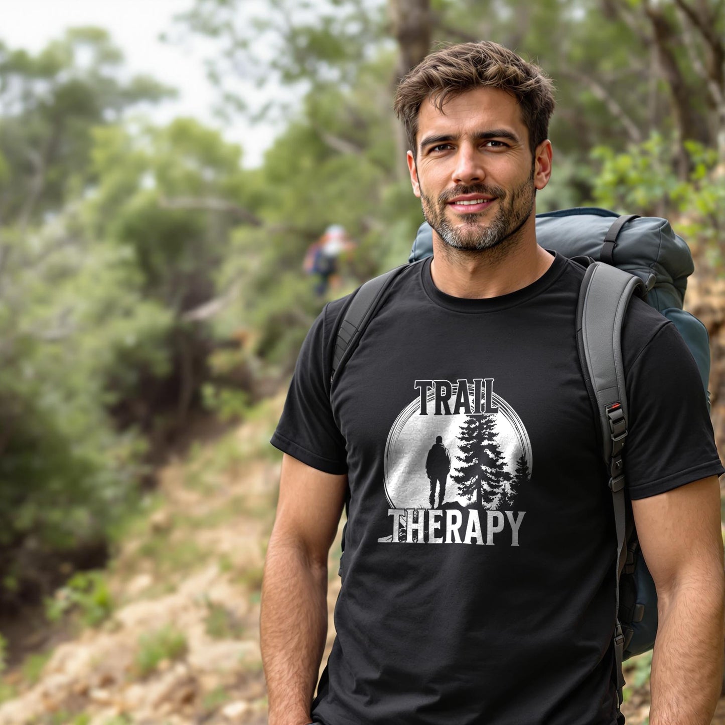 Monochrome Trail Therapy T-Shirt - Trailblaze Shirts