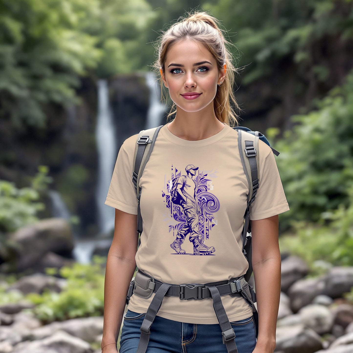 Walking Graffiti Hiker T-Shirt - Trailblaze Shirts