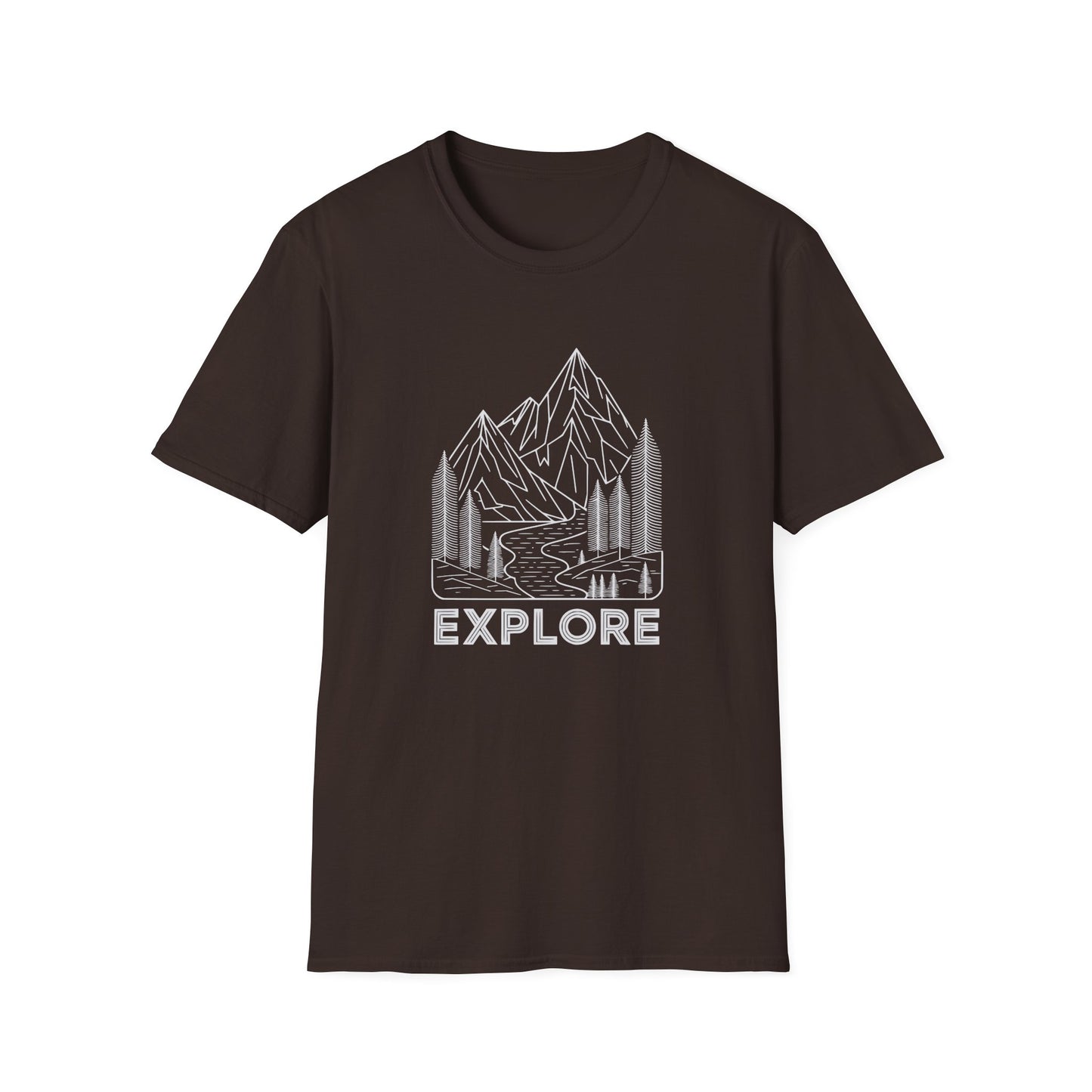 Single Line Minimalistic Explore Design, Hikers T-Shirt