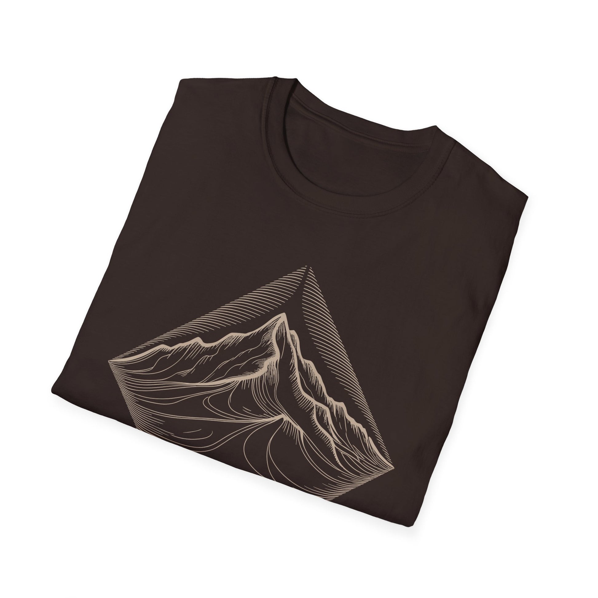Simplified Mountains Drawing T-Shirt - Trailblaze Shirts