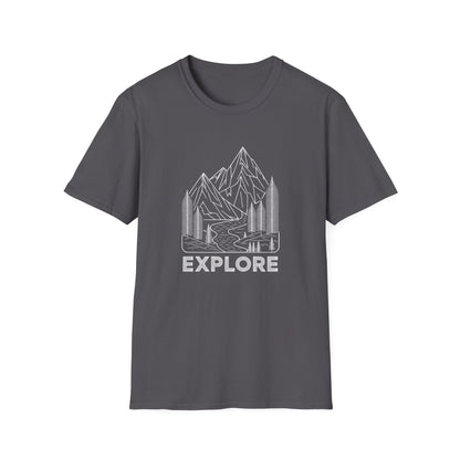 Single Line Minimalistic Explore Design, Hikers T-Shirt