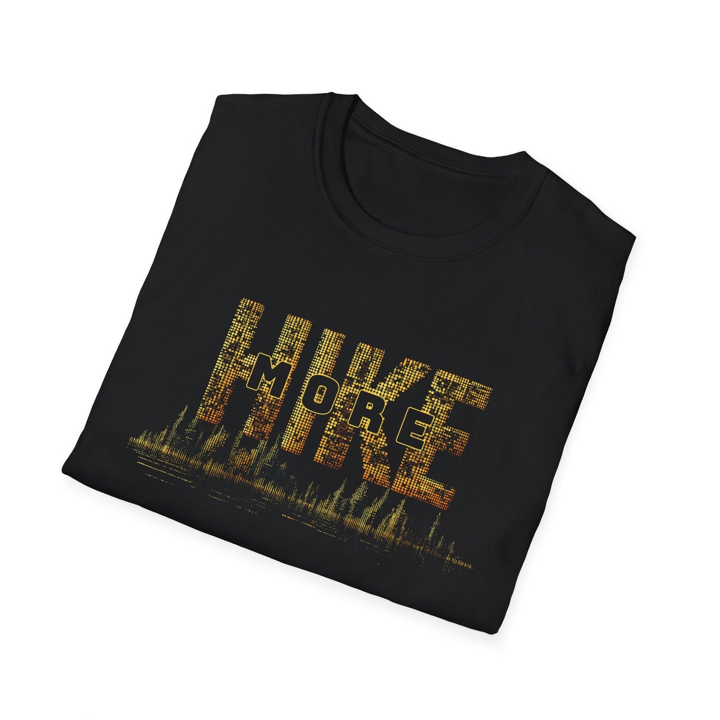 Hike More Golden Dotted T-Shirt - Trailblaze Shirts