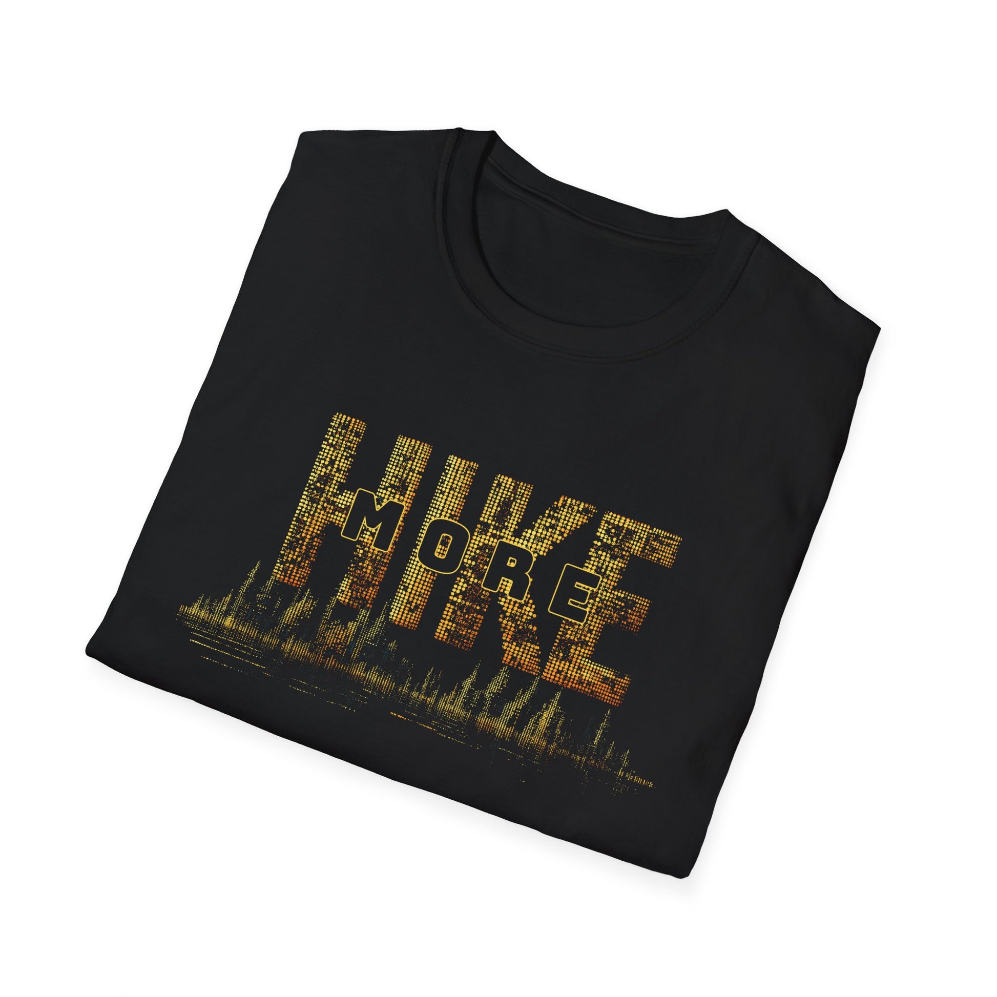 Hike More Golden Dotted T-Shirt - Trailblaze Shirts