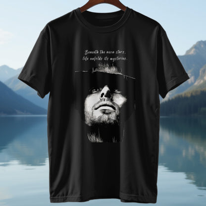Portrait White On Black T-Shirt - Trailblaze Shirts