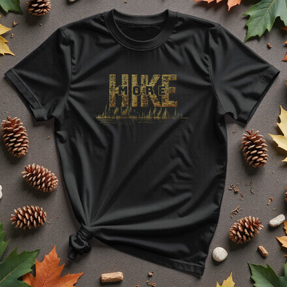 Hike More Golden Dotted T-Shirt - Trailblaze Shirts