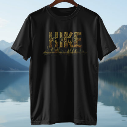 Hike More Golden Dotted T-Shirt - Trailblaze Shirts