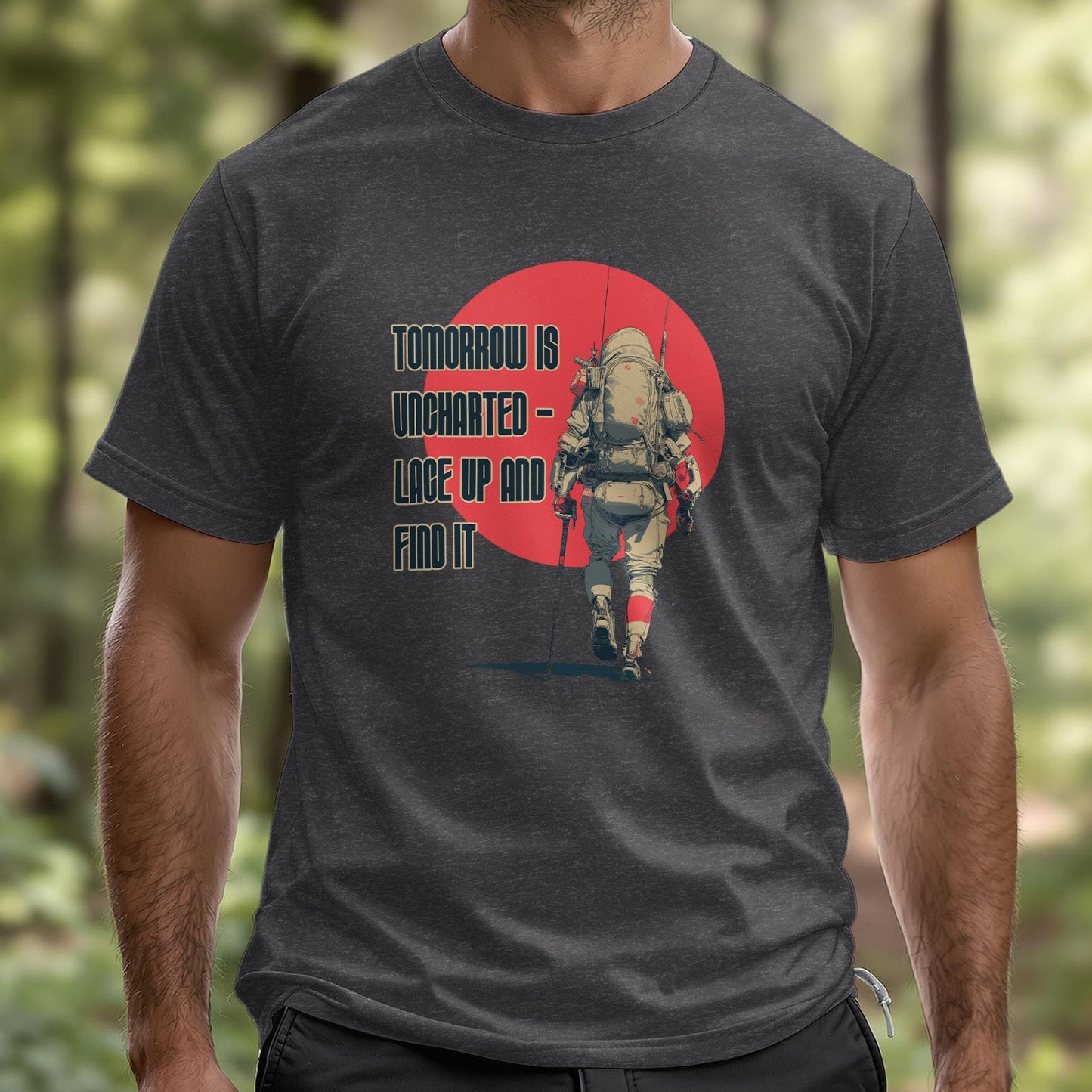 Futuristic Hiker T-Shirt - Trailblaze Shirts