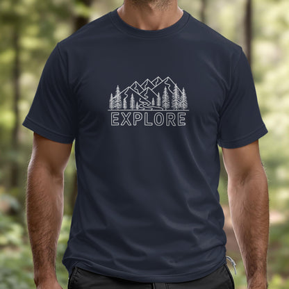 Minimalistic Explore Design T-Shirt - Trailblaze Shirts
