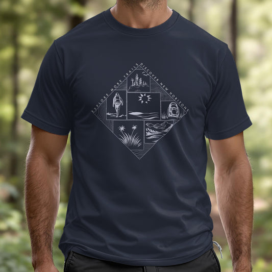 Explore More Trails Discover New Horizons, Hikers T-Shirt