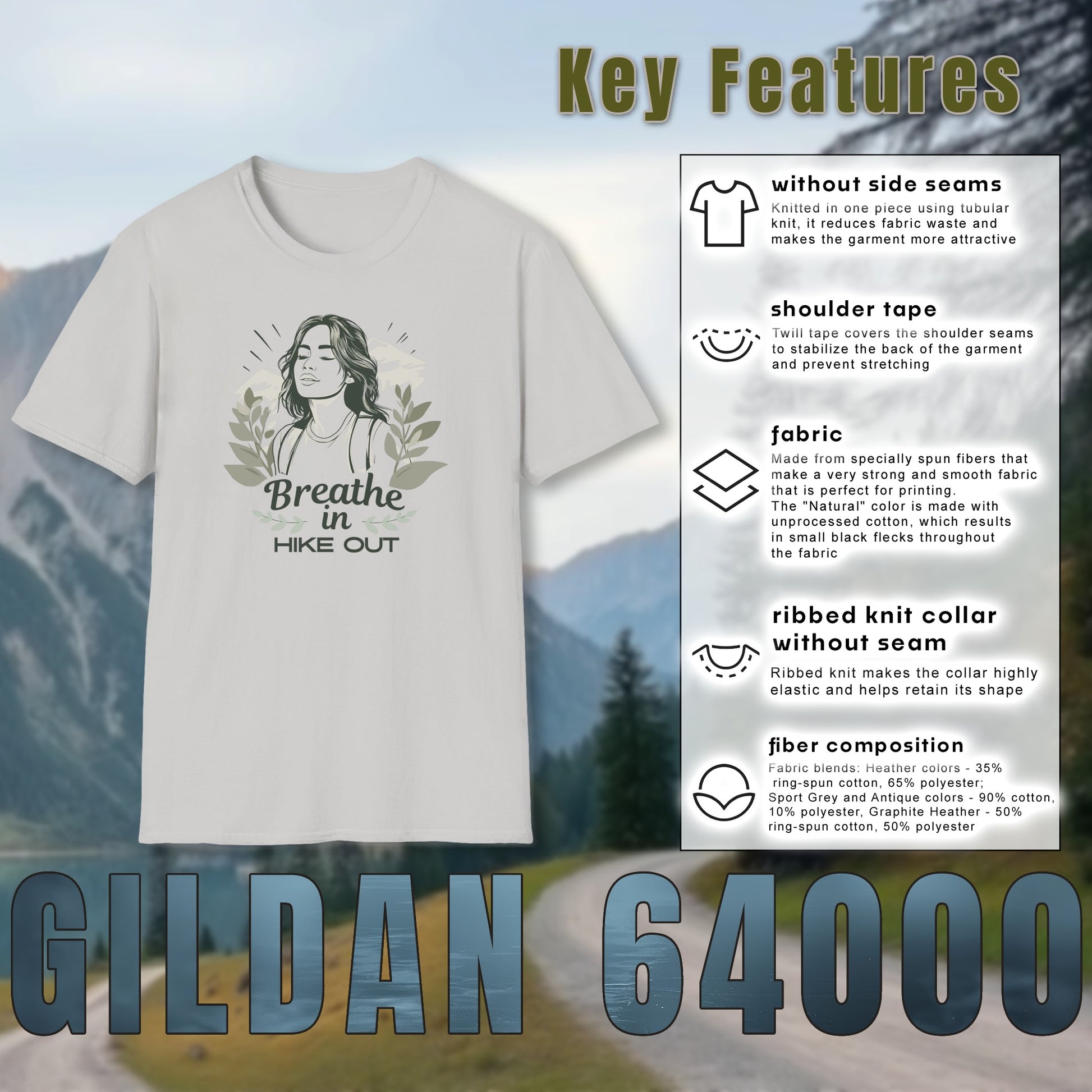 Breathe In Hike Out T-Shirt - Trailblaze Shirts