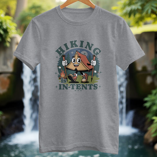Hiking Is In - Tents T-Shirt - Trailblaze Shirts