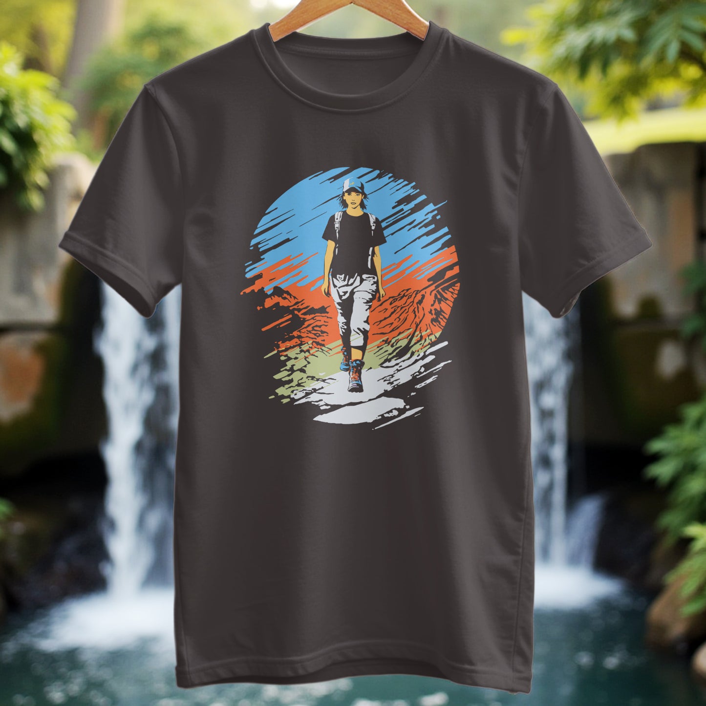 Glitch Style Hiker T-Shirt - Trailblaze Shirts