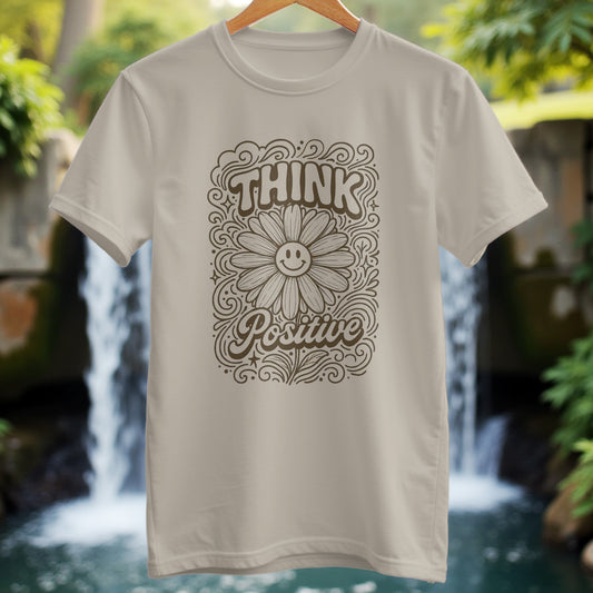 Think Positive Retro T-Shirt - Trailblaze Shirts