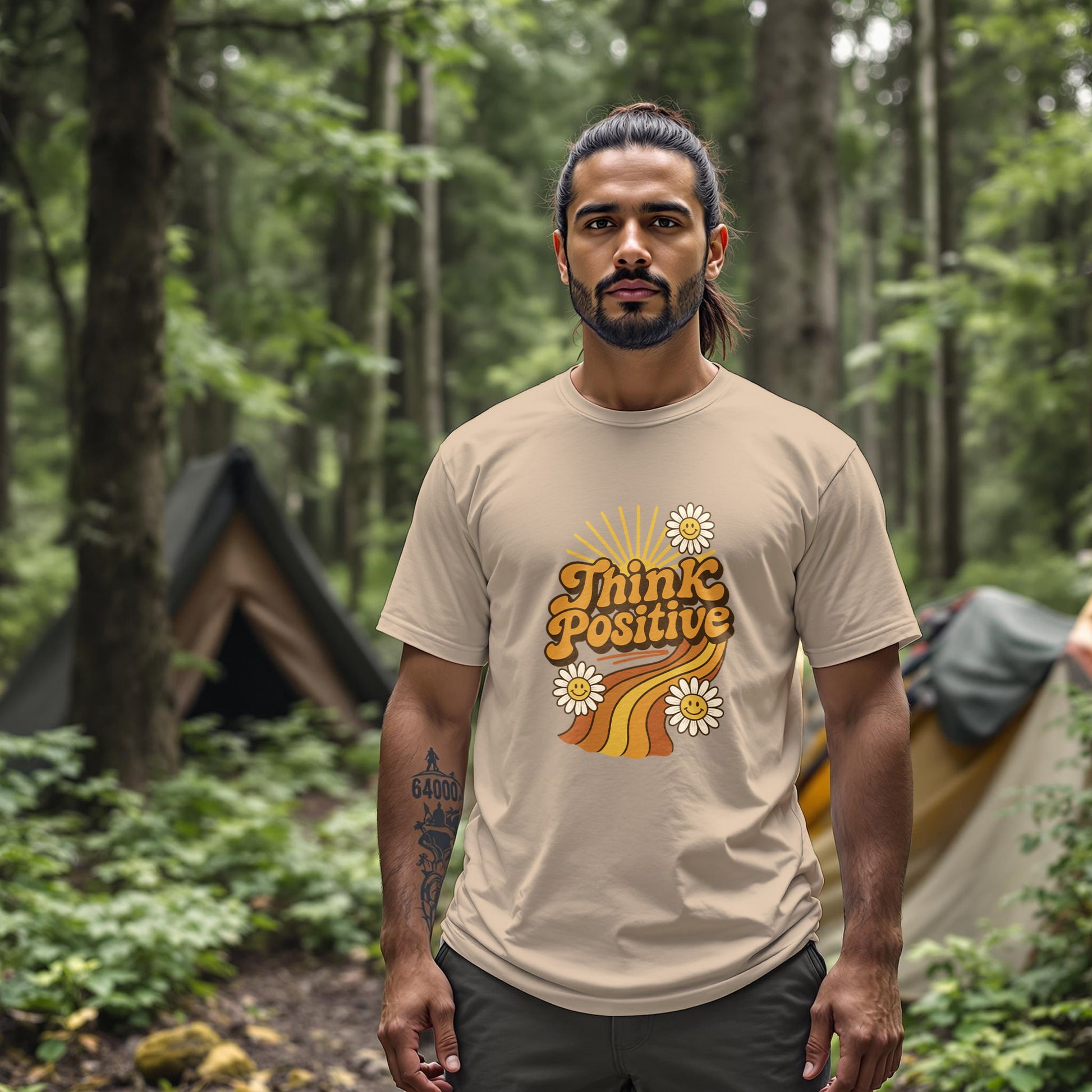 Think Positive 60s T-Shirt - Trailblaze Shirts