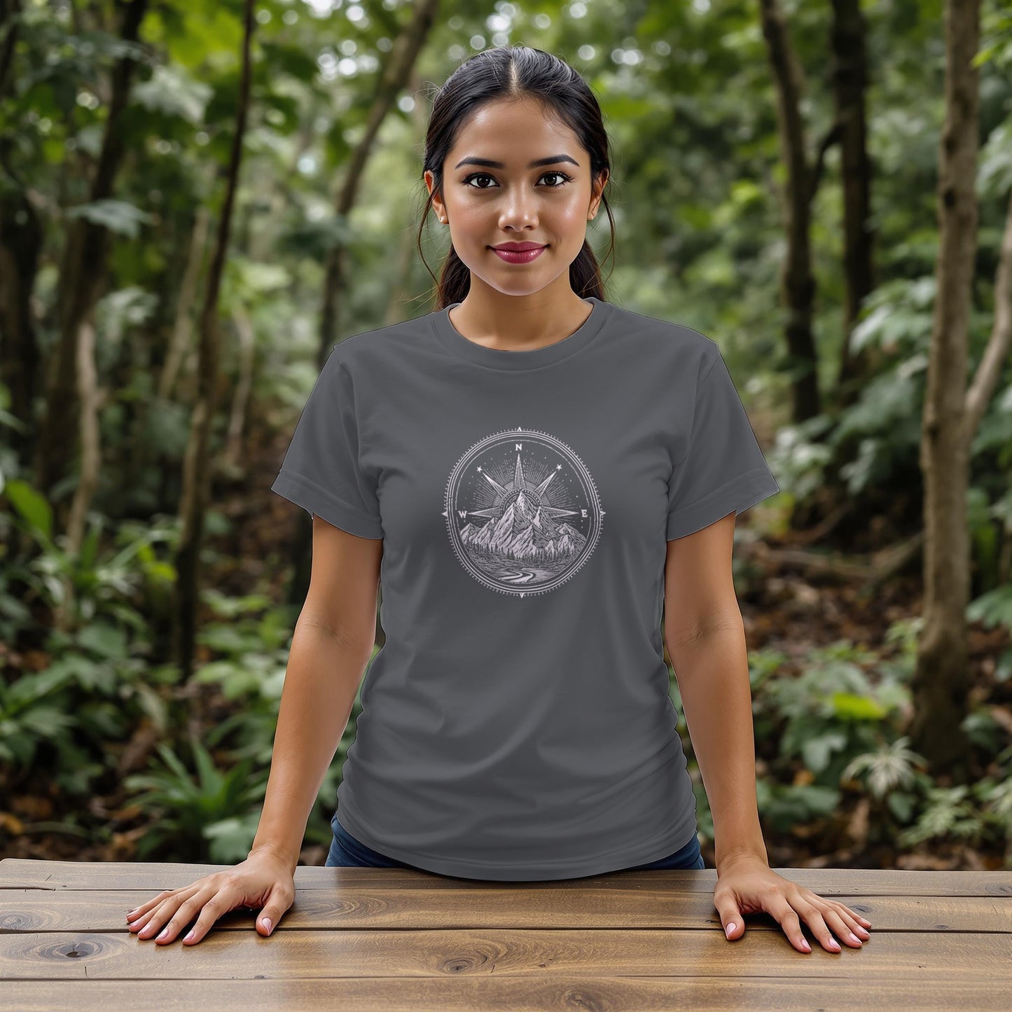 Ancient Style Compass T-Shirt - Trailblaze Shirts