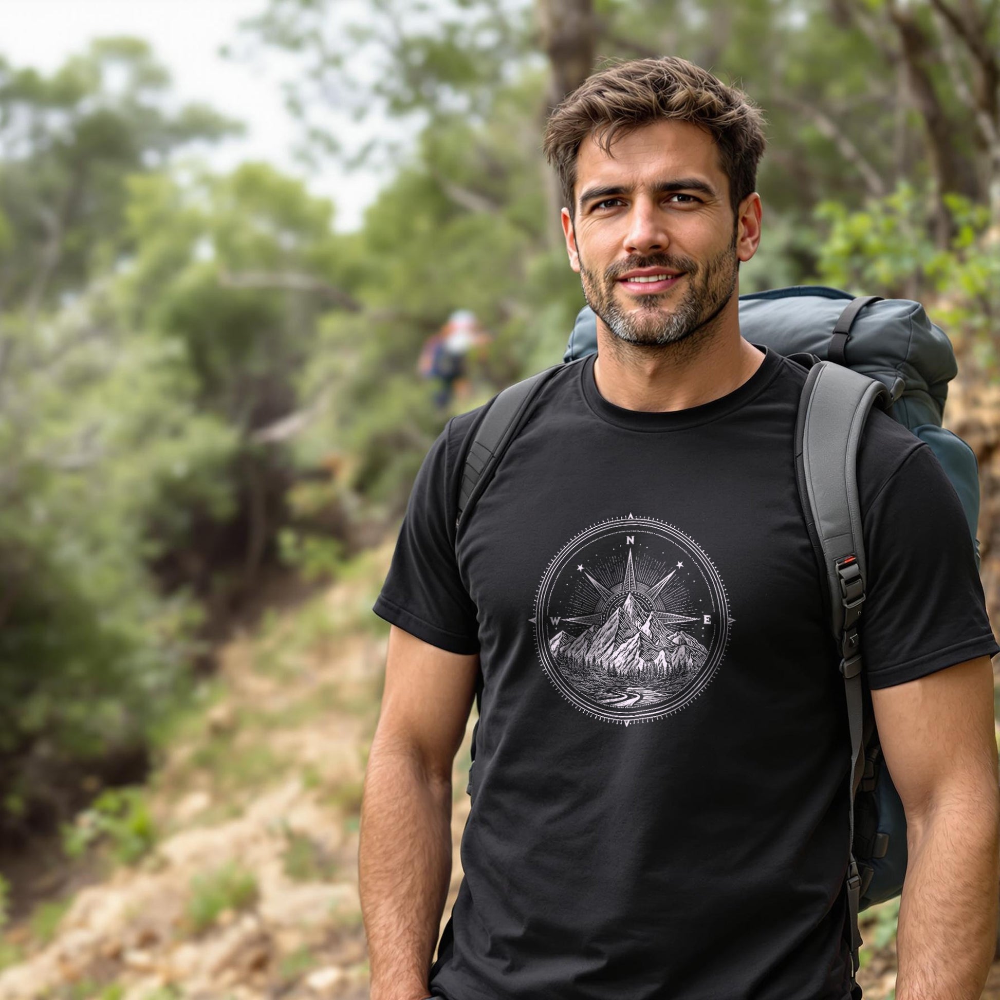 Ancient Style Compass T-Shirt - Trailblaze Shirts