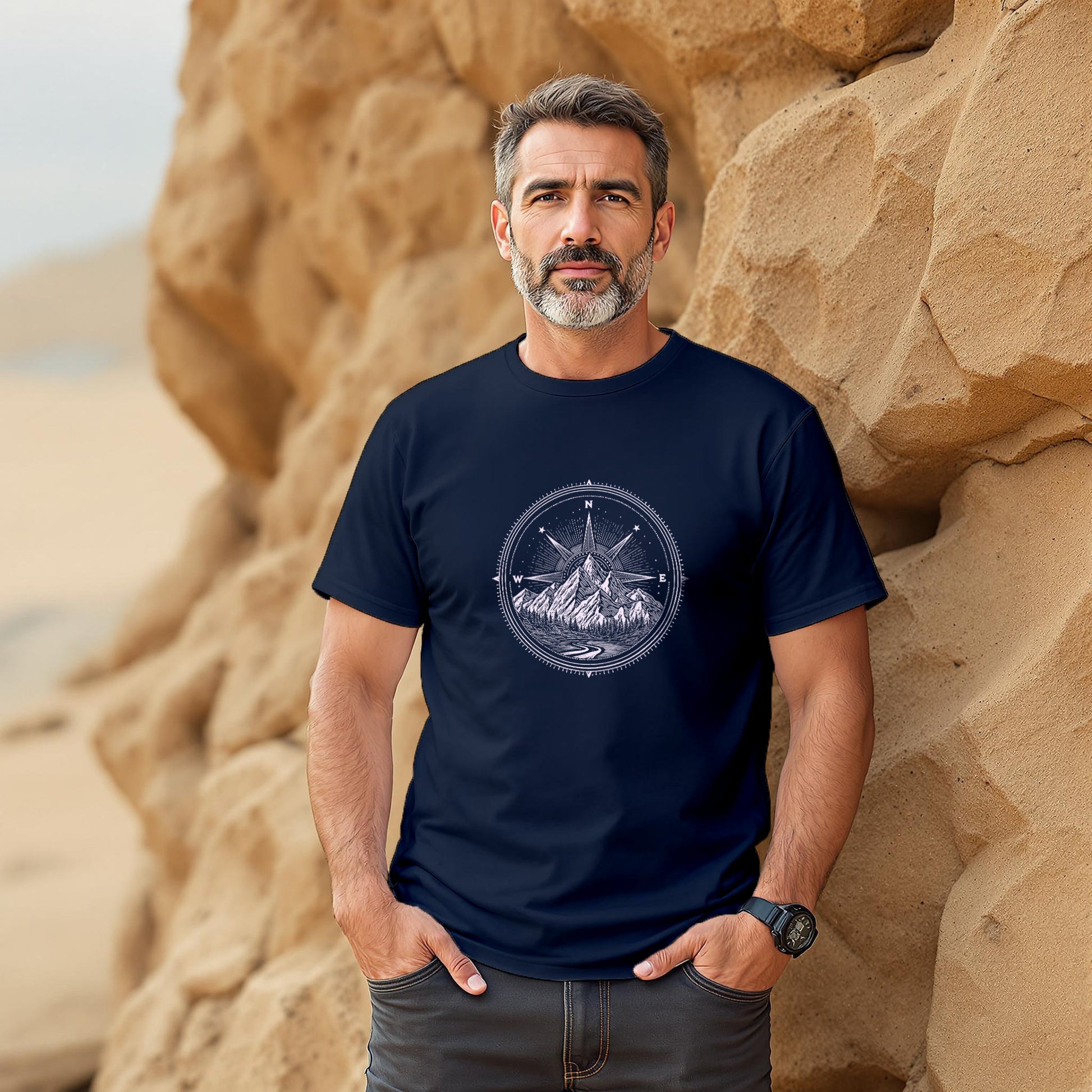 Ancient Style Compass T-Shirt - Trailblaze Shirts